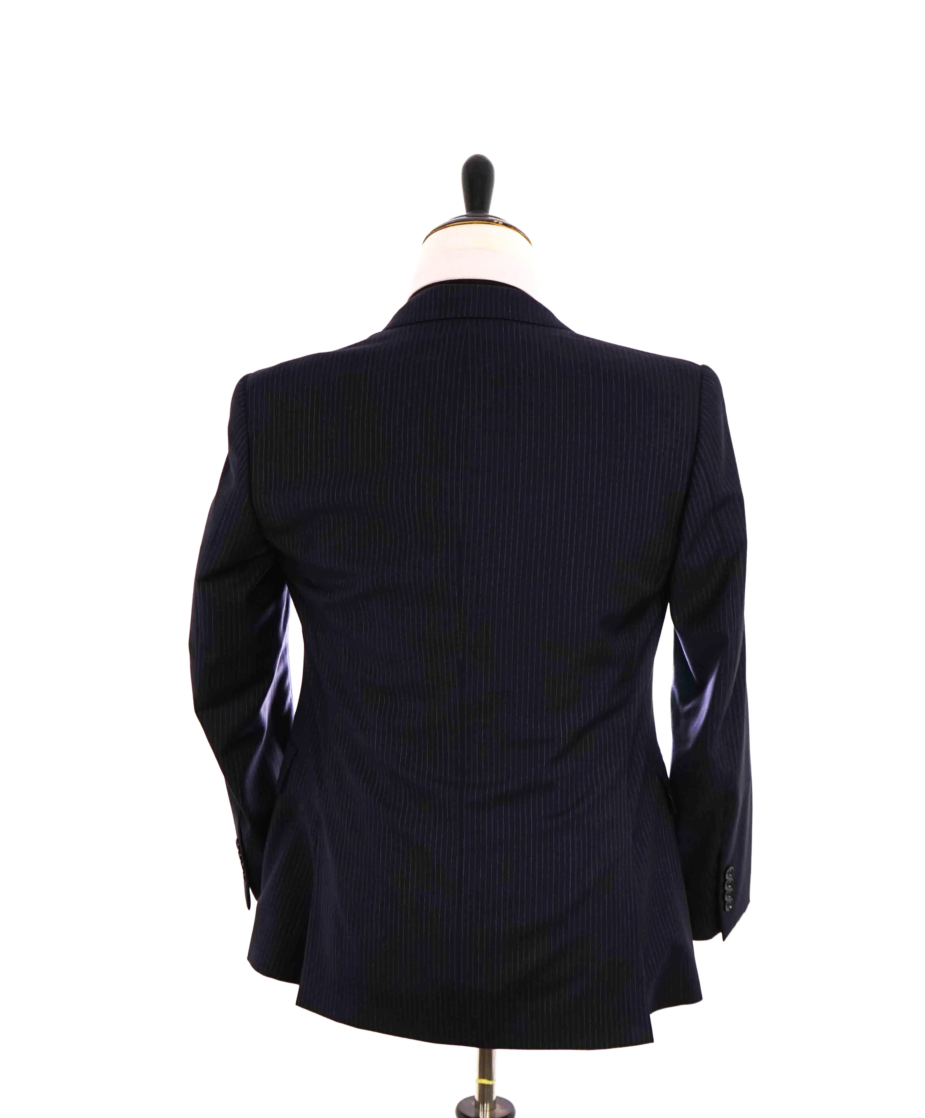 $1,595 RALPH LAUREN BLACK LABEL - Navy Textured Peak Lapel Blazer - 38S