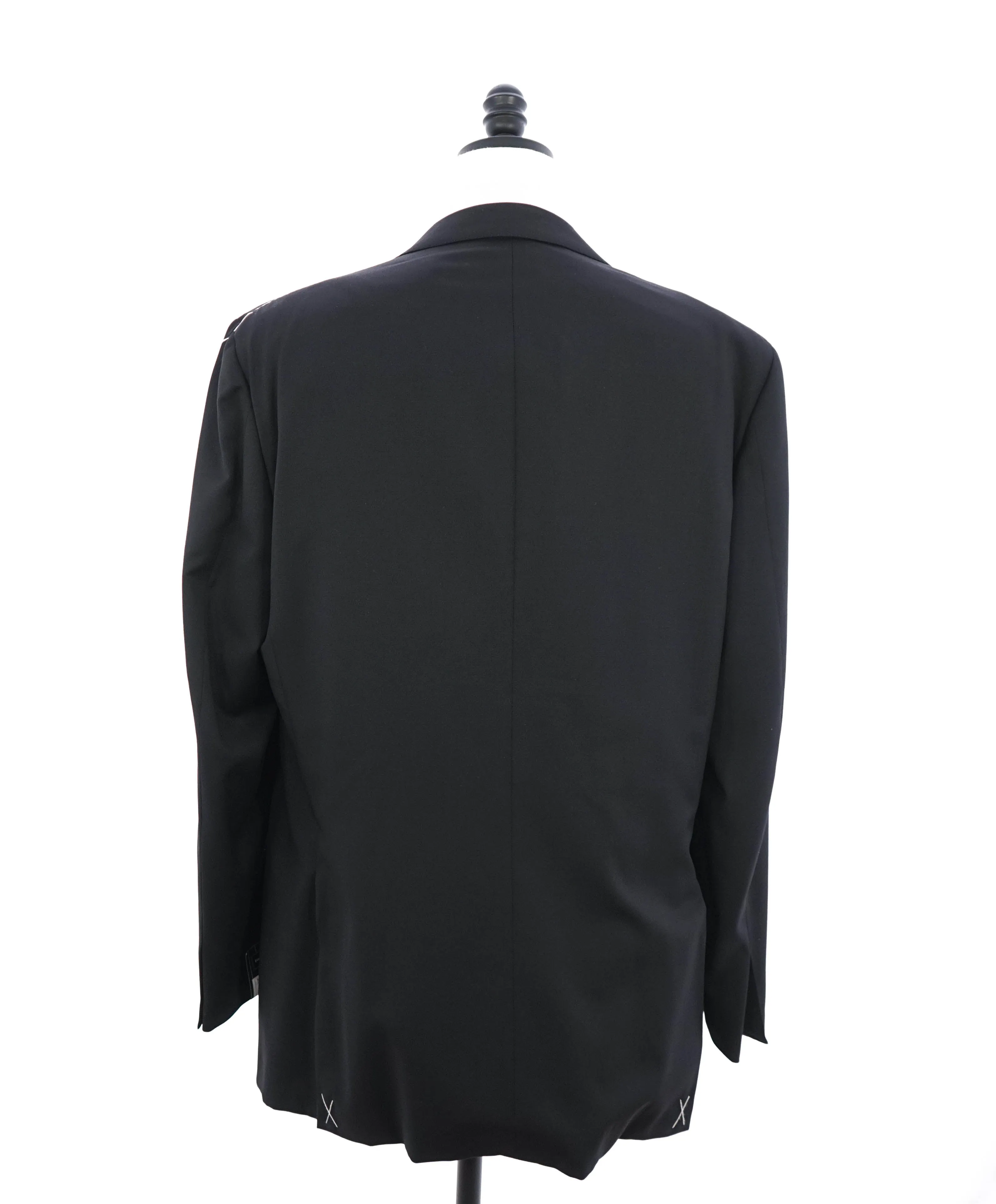 $2,995 ERMENEGILDO ZEGNA - PEAK LAPEL Black 1-Piece Tuxedo JACKET- 48L