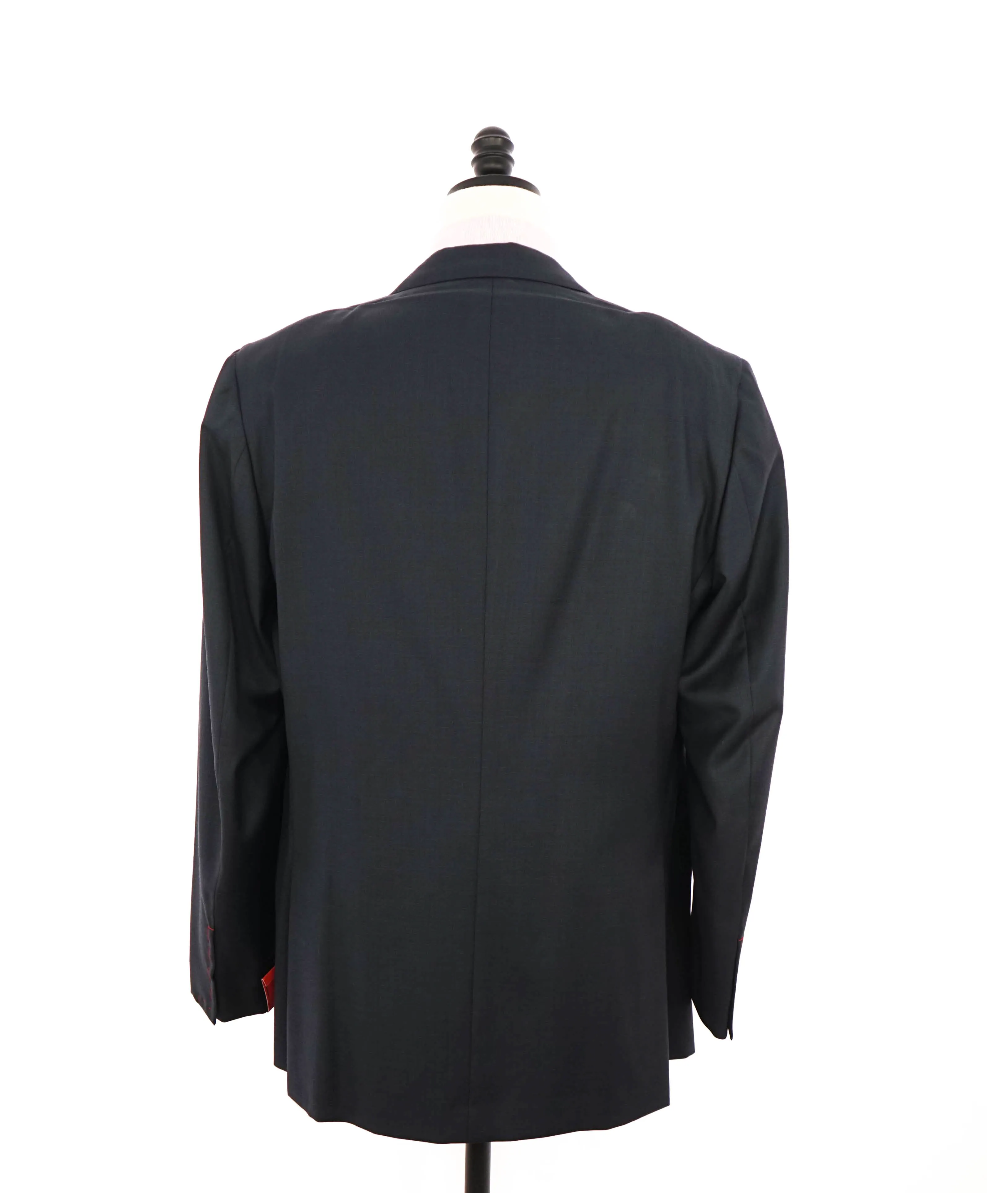 $2,995 ISAIA - Steel Blue Wool 2-Button Notch Lapel Blazer - 44R