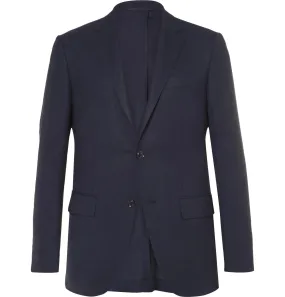 $3,290 ERMENEGILDO ZEGNA-“HIGH PERFORMANCE PACKAWAY” Navy Blazer- 40R