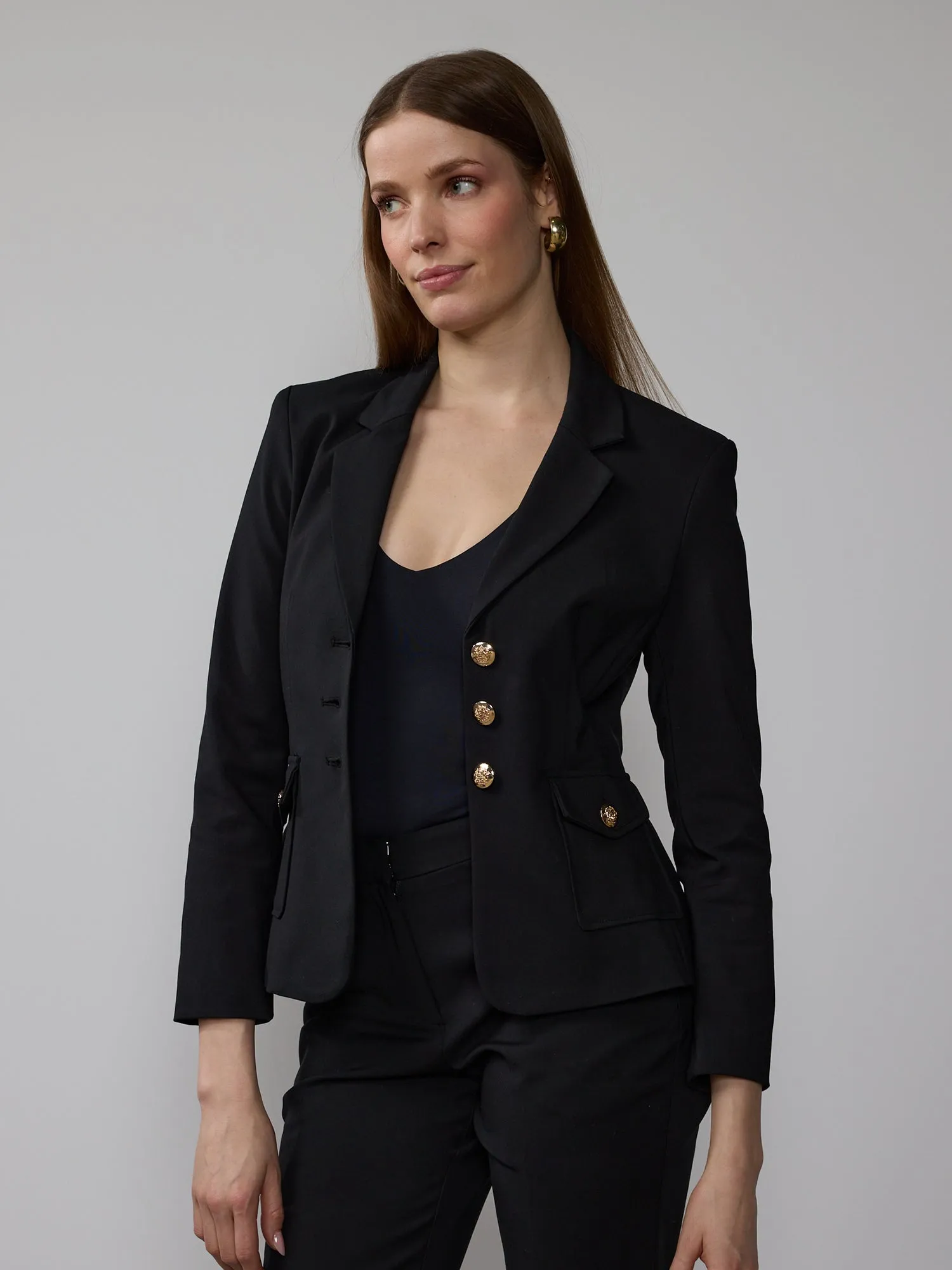 5 Button Notch Lapel Blazer