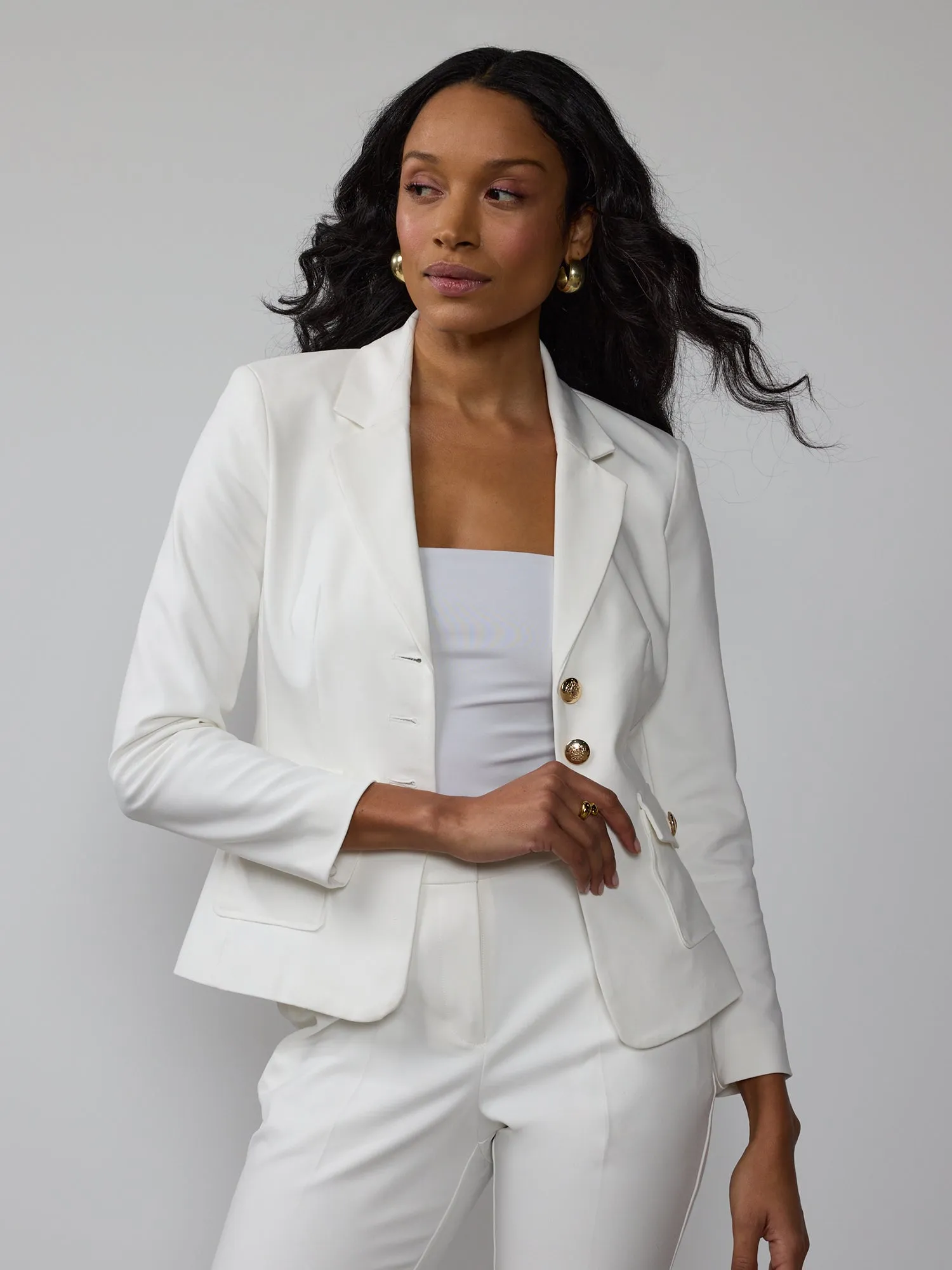 5 Button Notch Lapel Blazer
