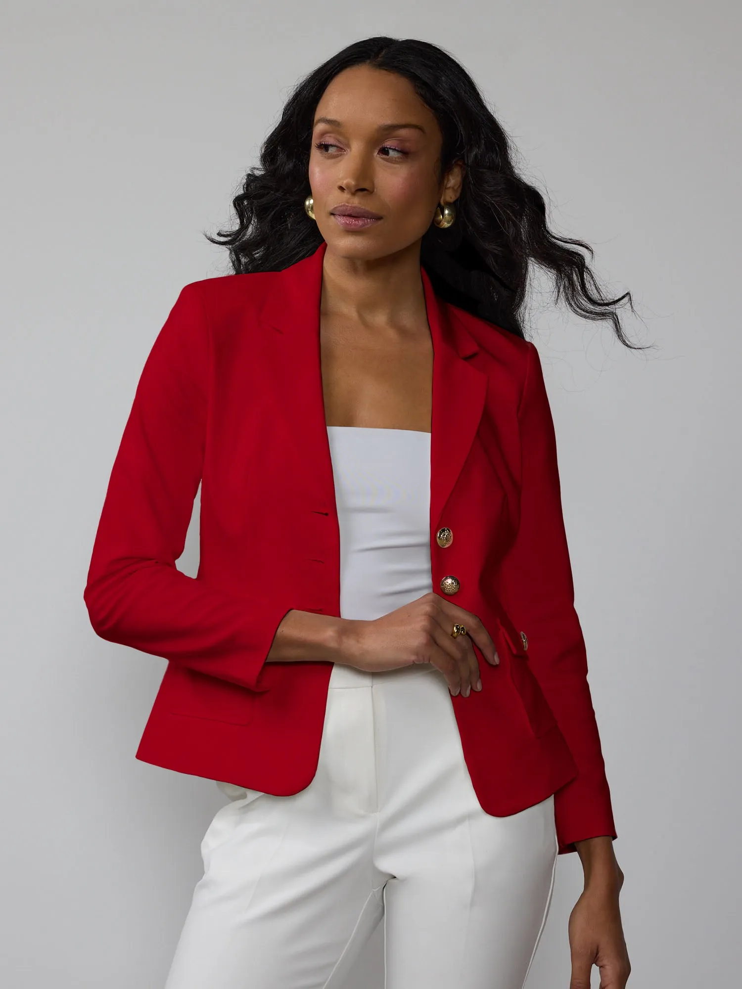 5 Button Notch Lapel Blazer