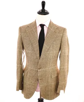 $5,495 BRIONI -"PARLAMENTO"  BROWN/BLUE Light Wool Blazer Italy - 36L NWD