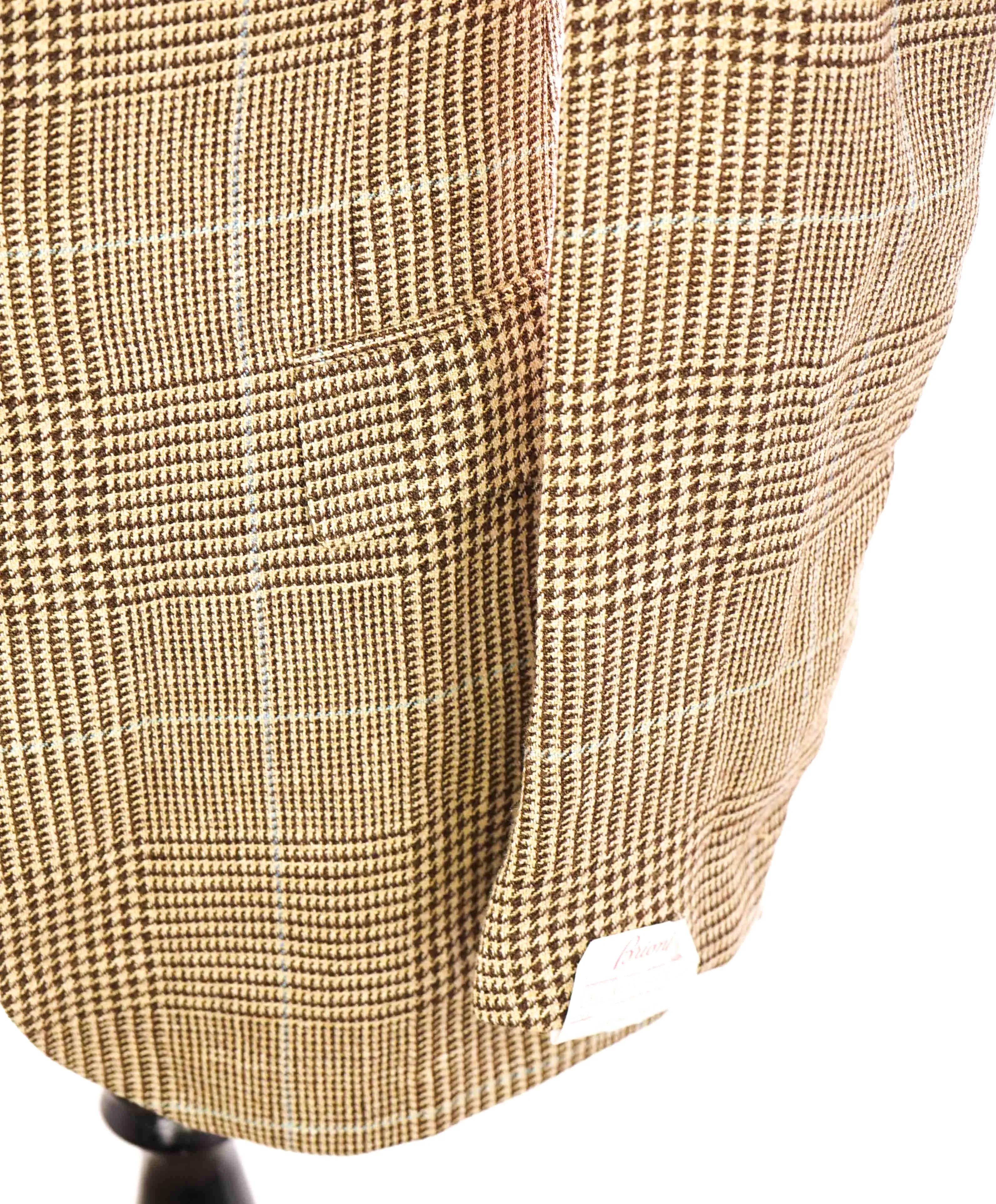 $5,495 BRIONI -"PARLAMENTO"  BROWN/BLUE Light Wool Blazer Italy - 36L NWD