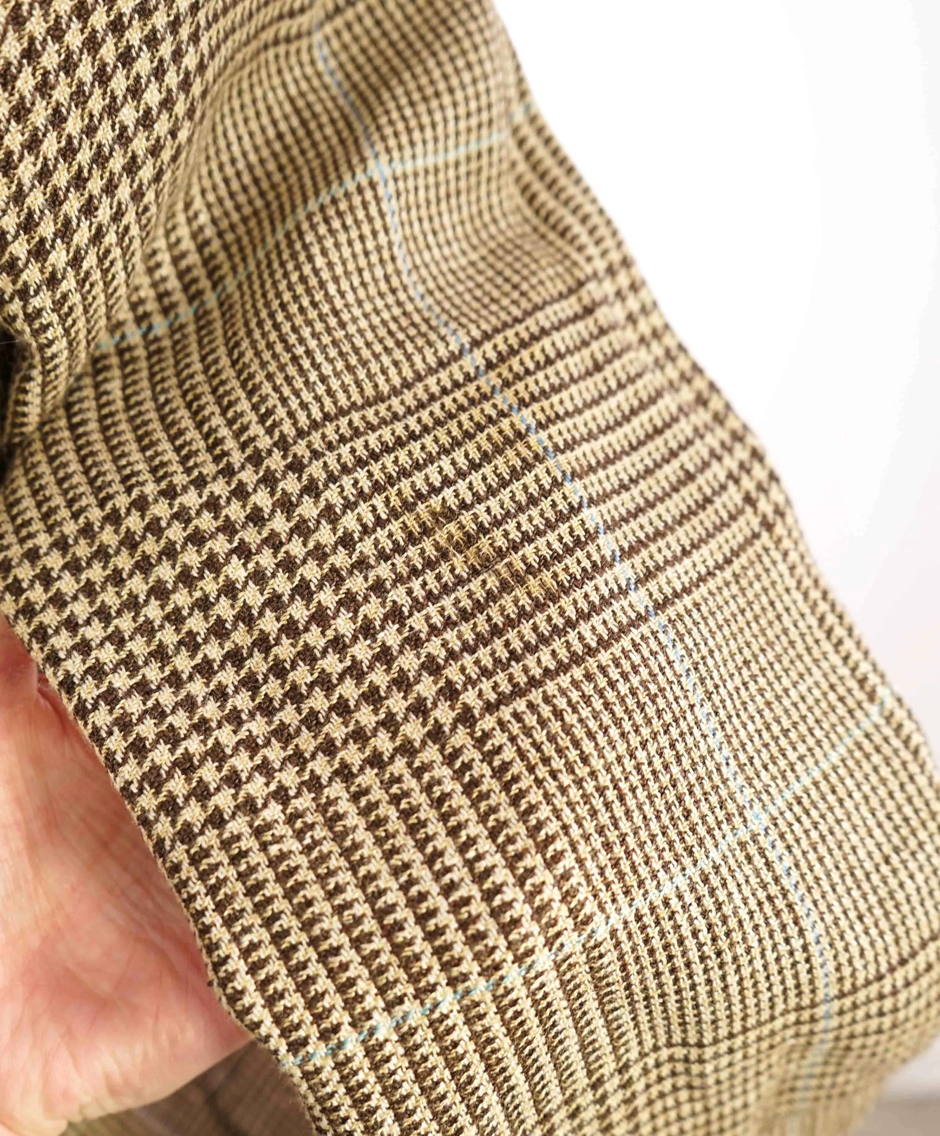 $5,495 BRIONI -"PARLAMENTO"  BROWN/BLUE Light Wool Blazer Italy - 36L NWD