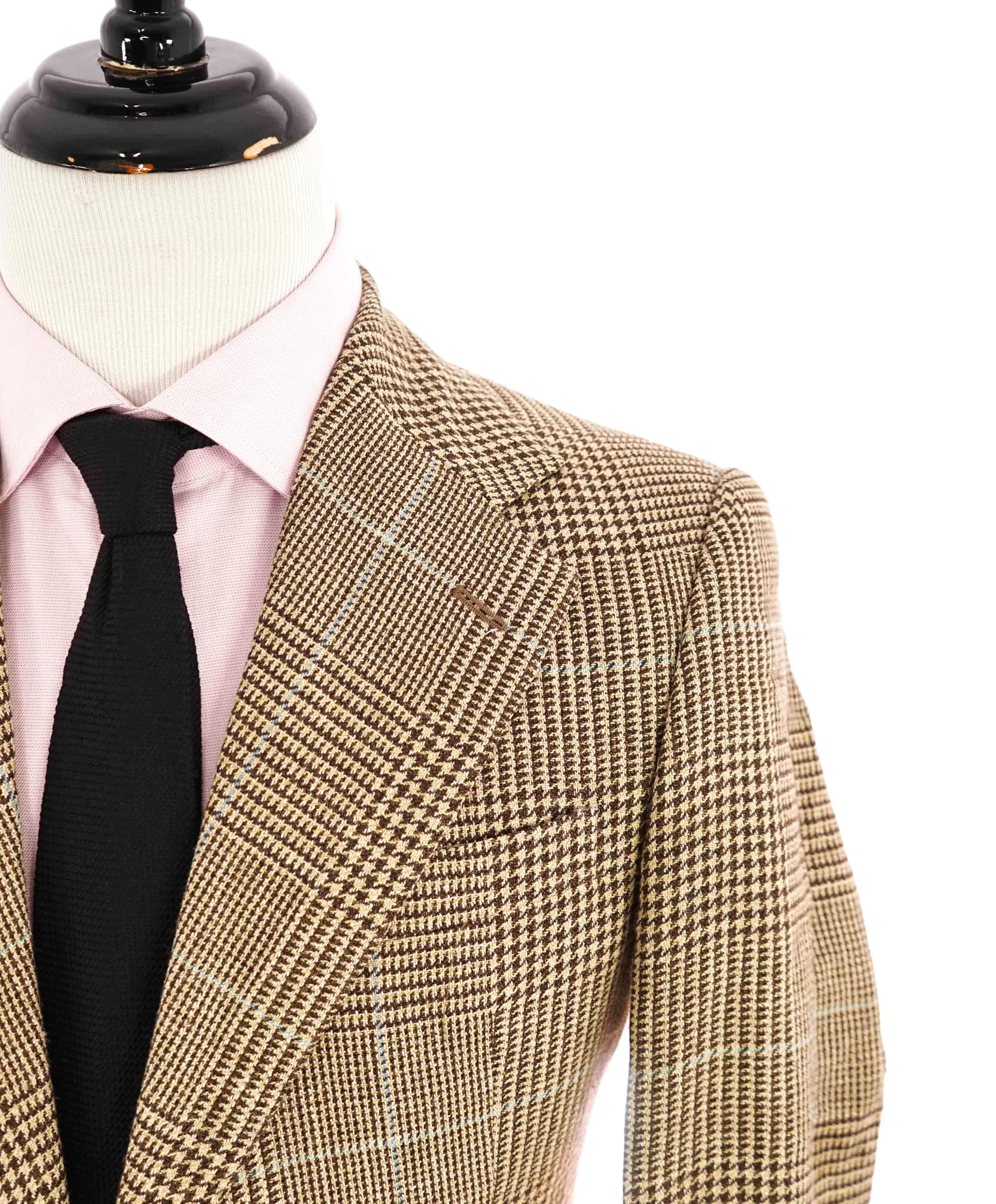 $5,495 BRIONI -"PARLAMENTO"  BROWN/BLUE Light Wool Blazer Italy - 36L NWD