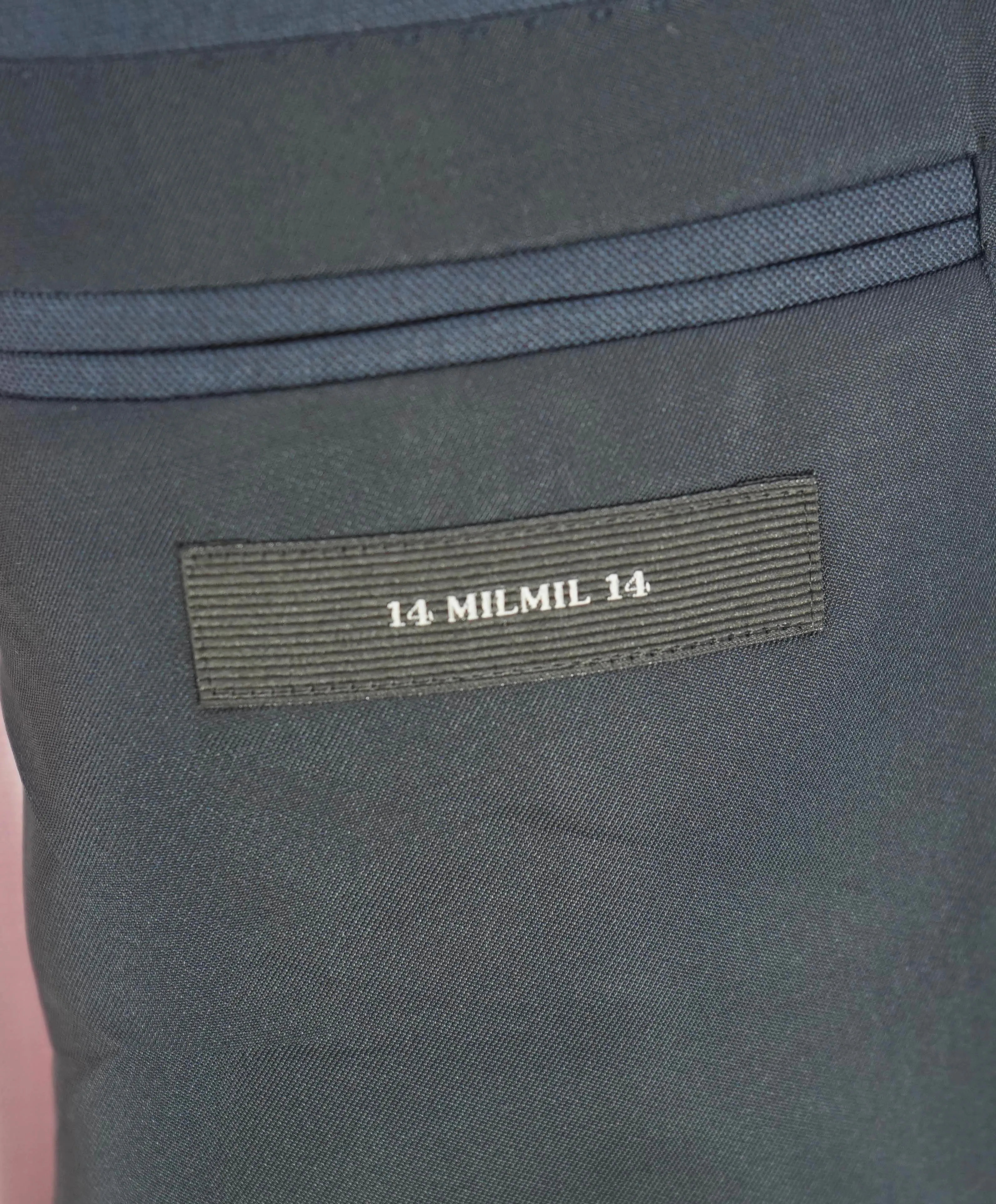 $5,895 ERMENEGILDO ZEGNA - Steel Blue Birdseye *14 MILMIL 14* SU MISURA Wool Blazer - 40S