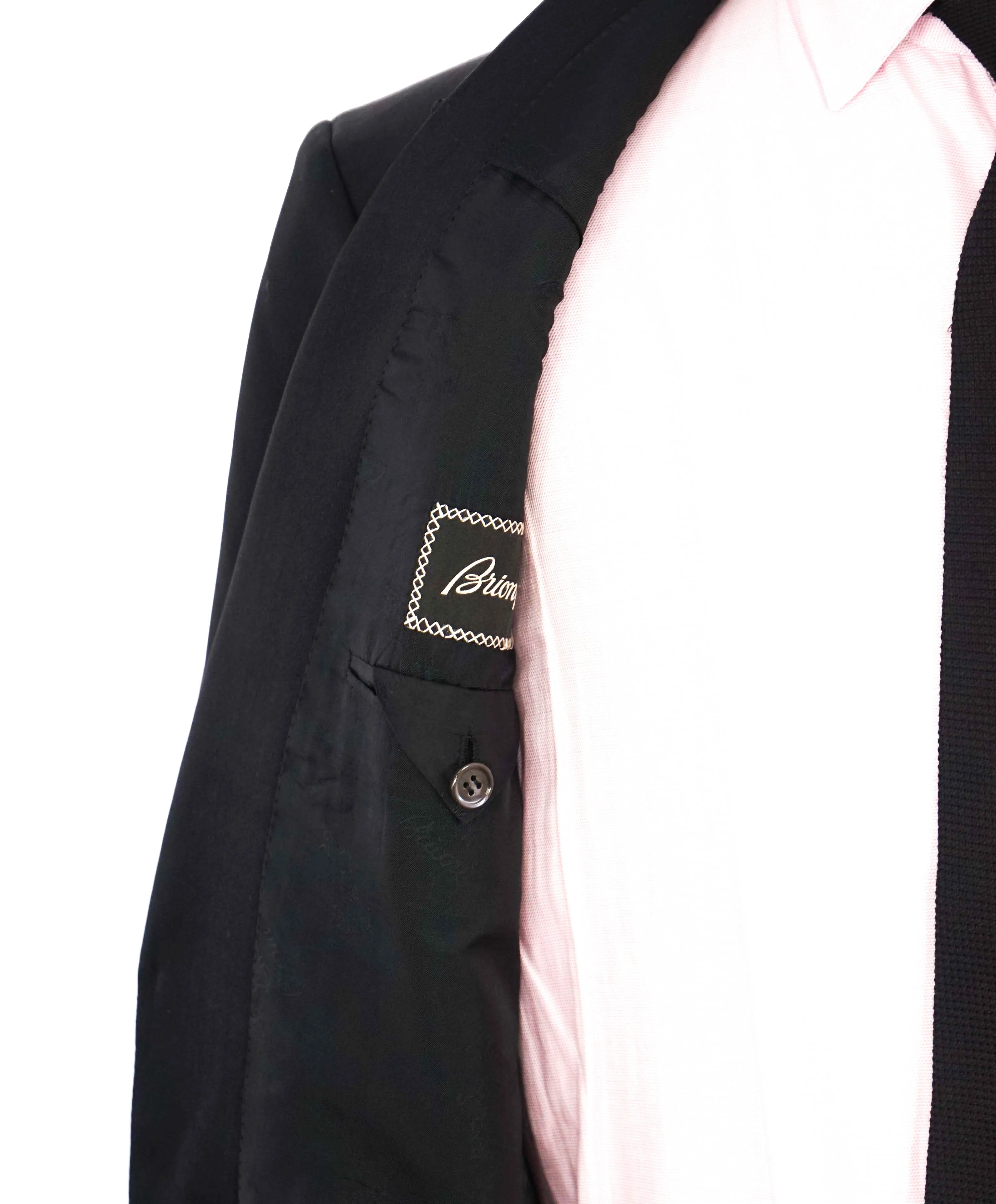 $5,995 BRIONI - *CELEB FAV* Hand Made In ITALY Black Peak Tuxedo Dinner JACKET - 42R
