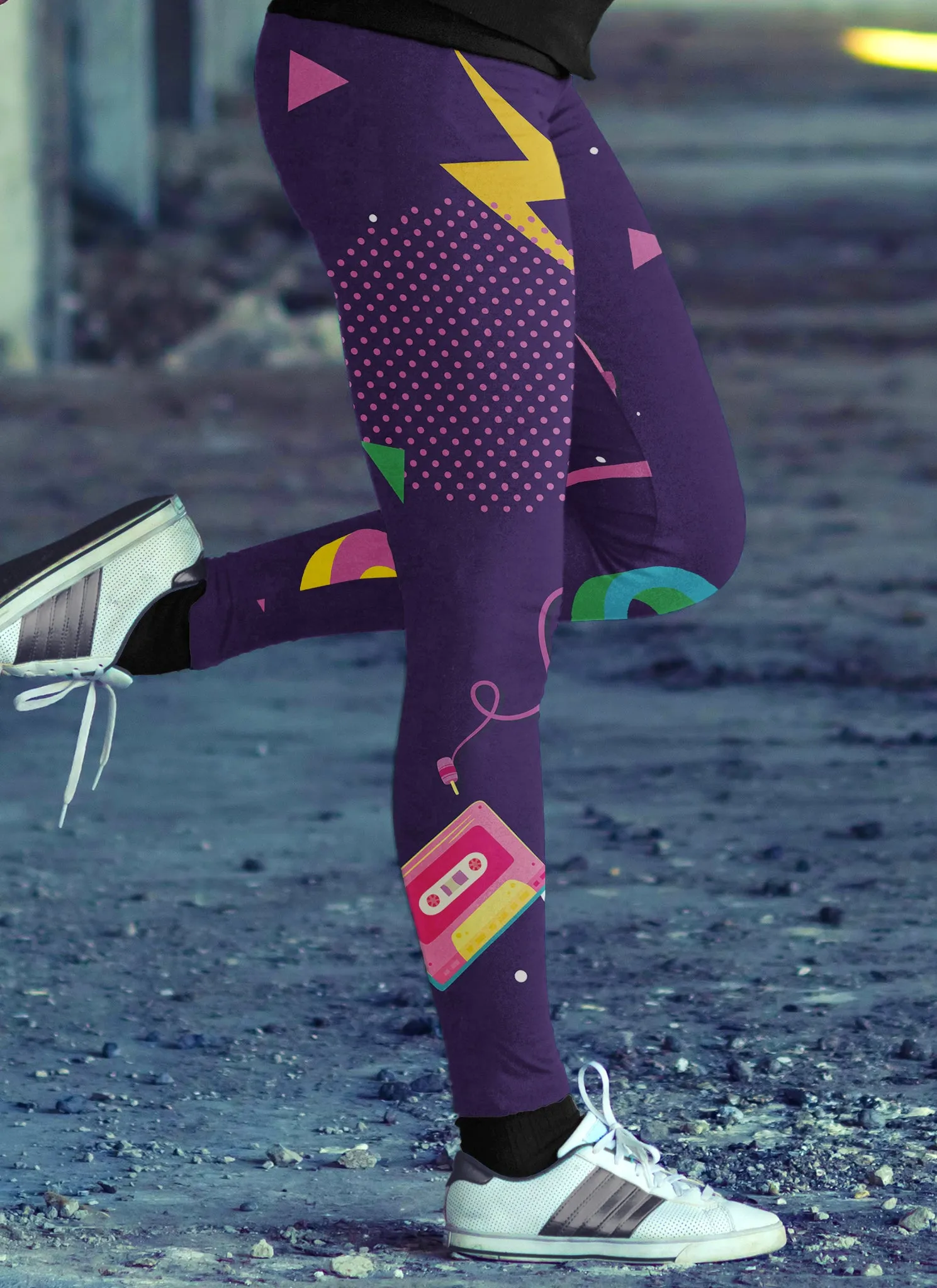 Abstract 80s Leggings