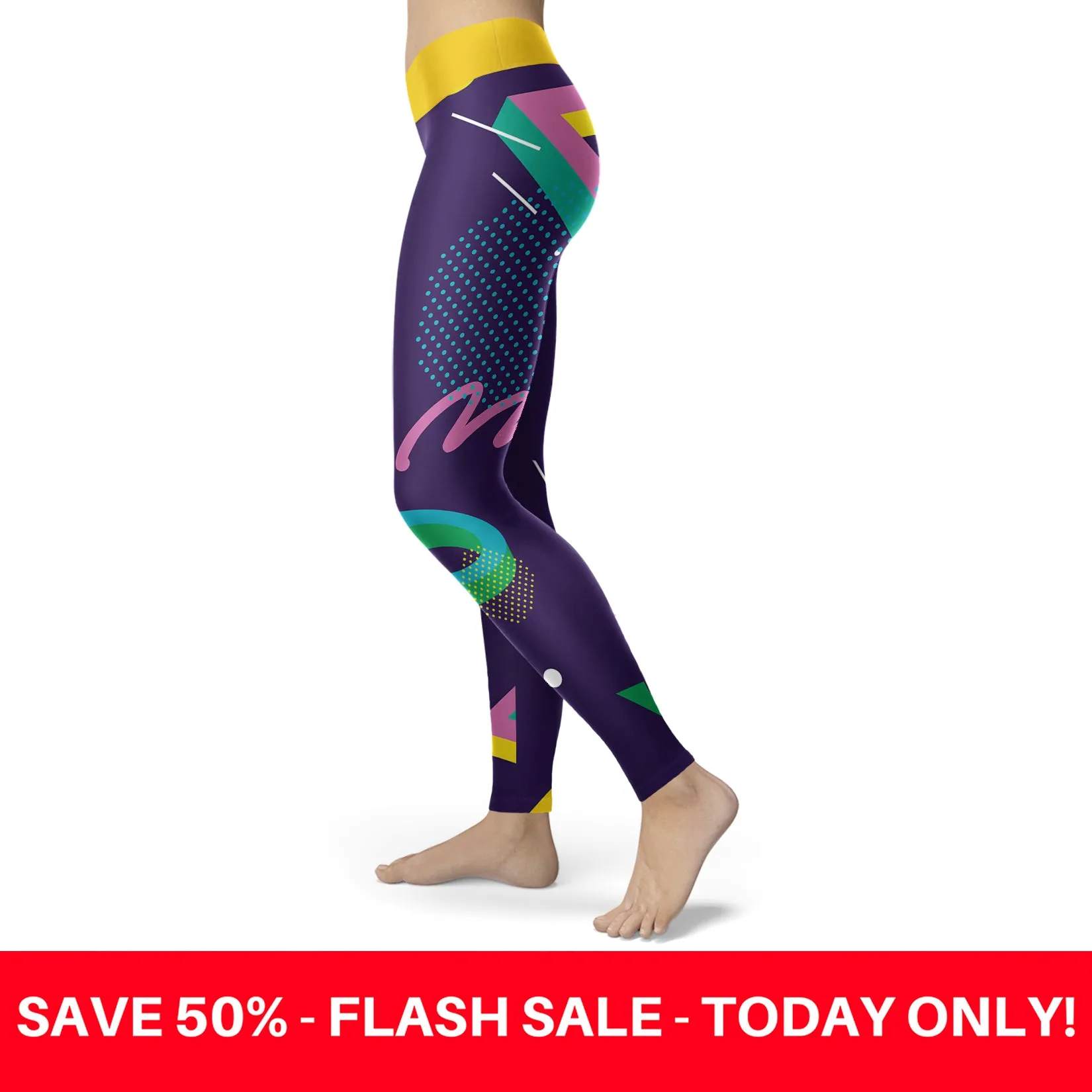 Abstract 80s Leggings