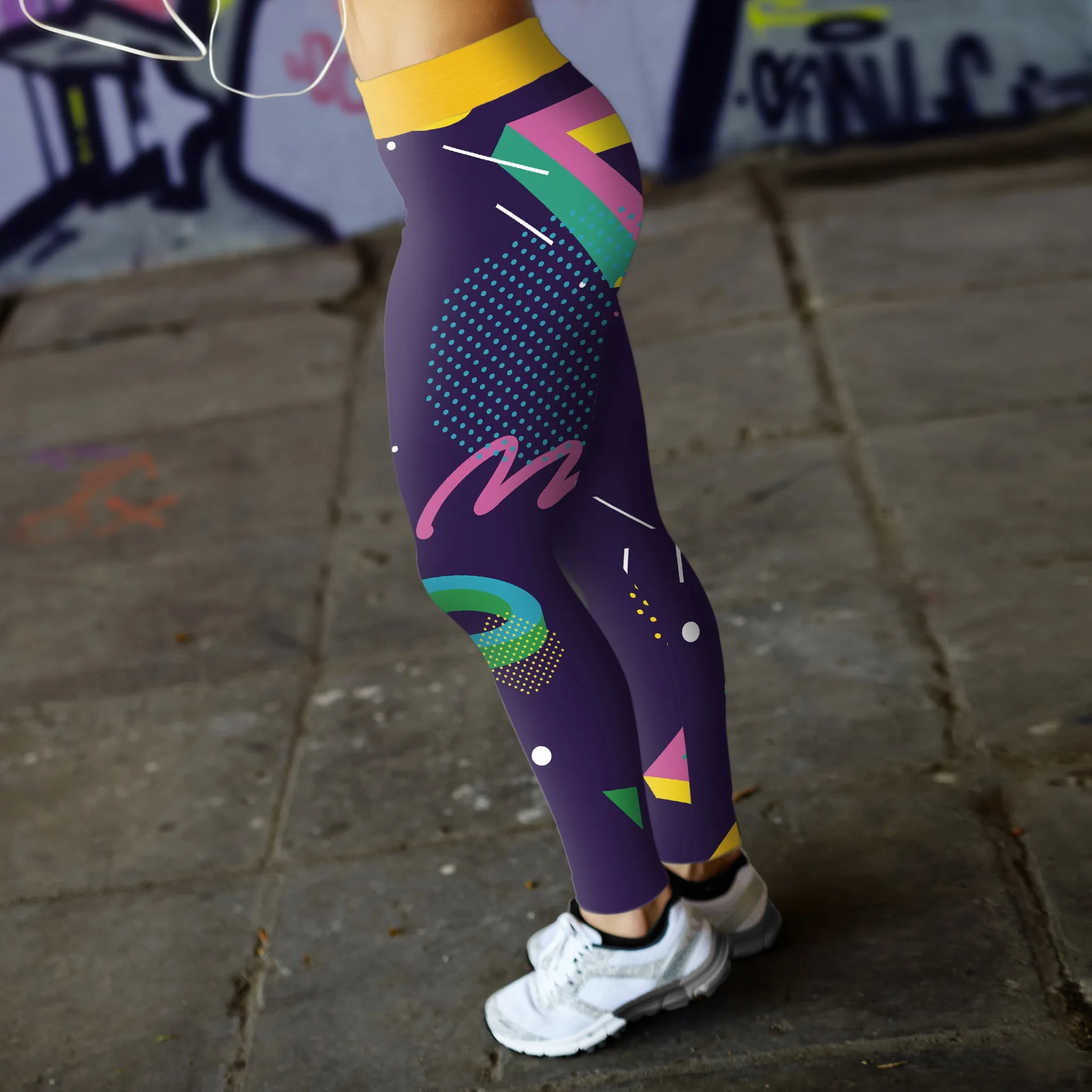 Abstract 80s Leggings