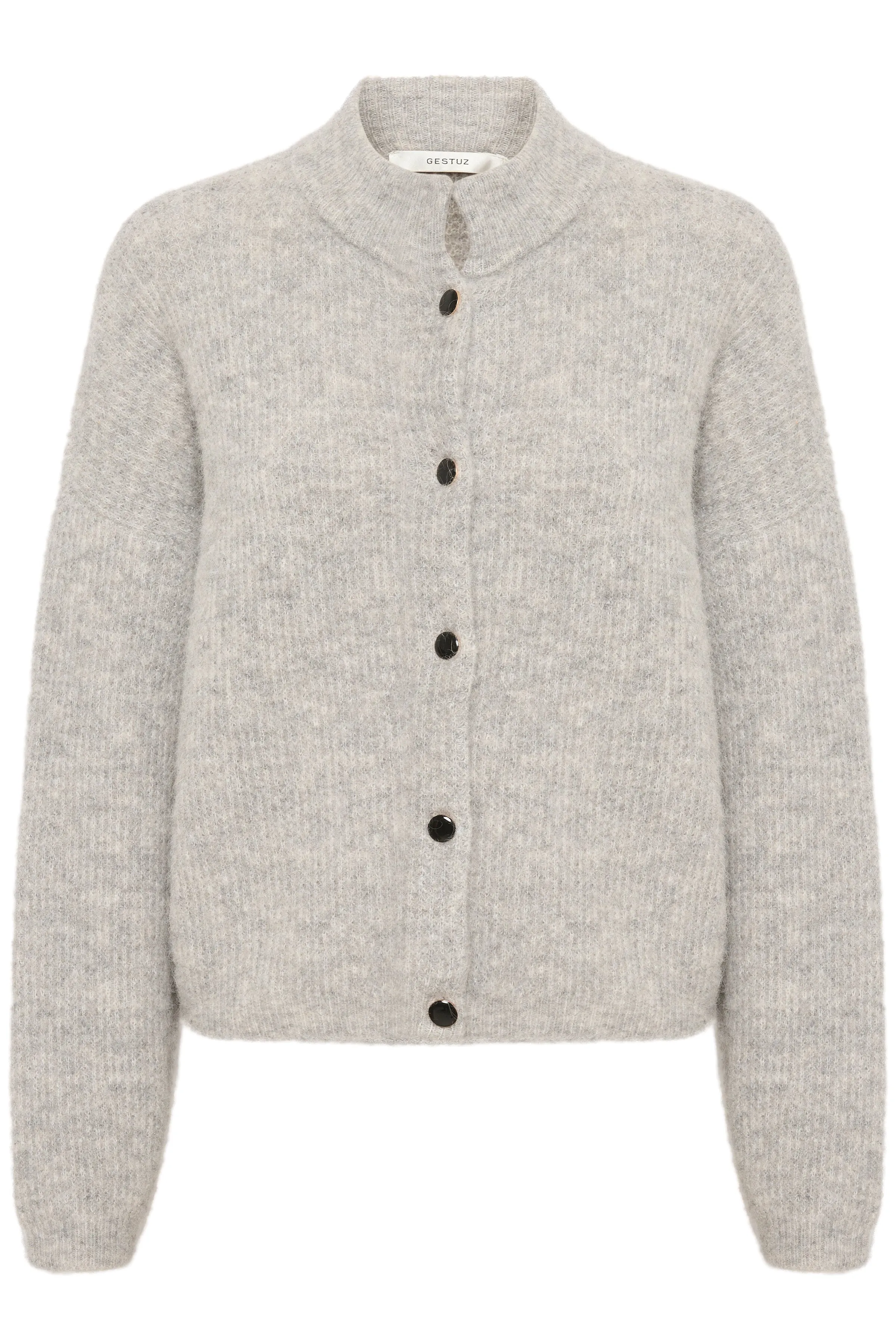 AlphaGZ Short Cardigan - Light Grey Melange