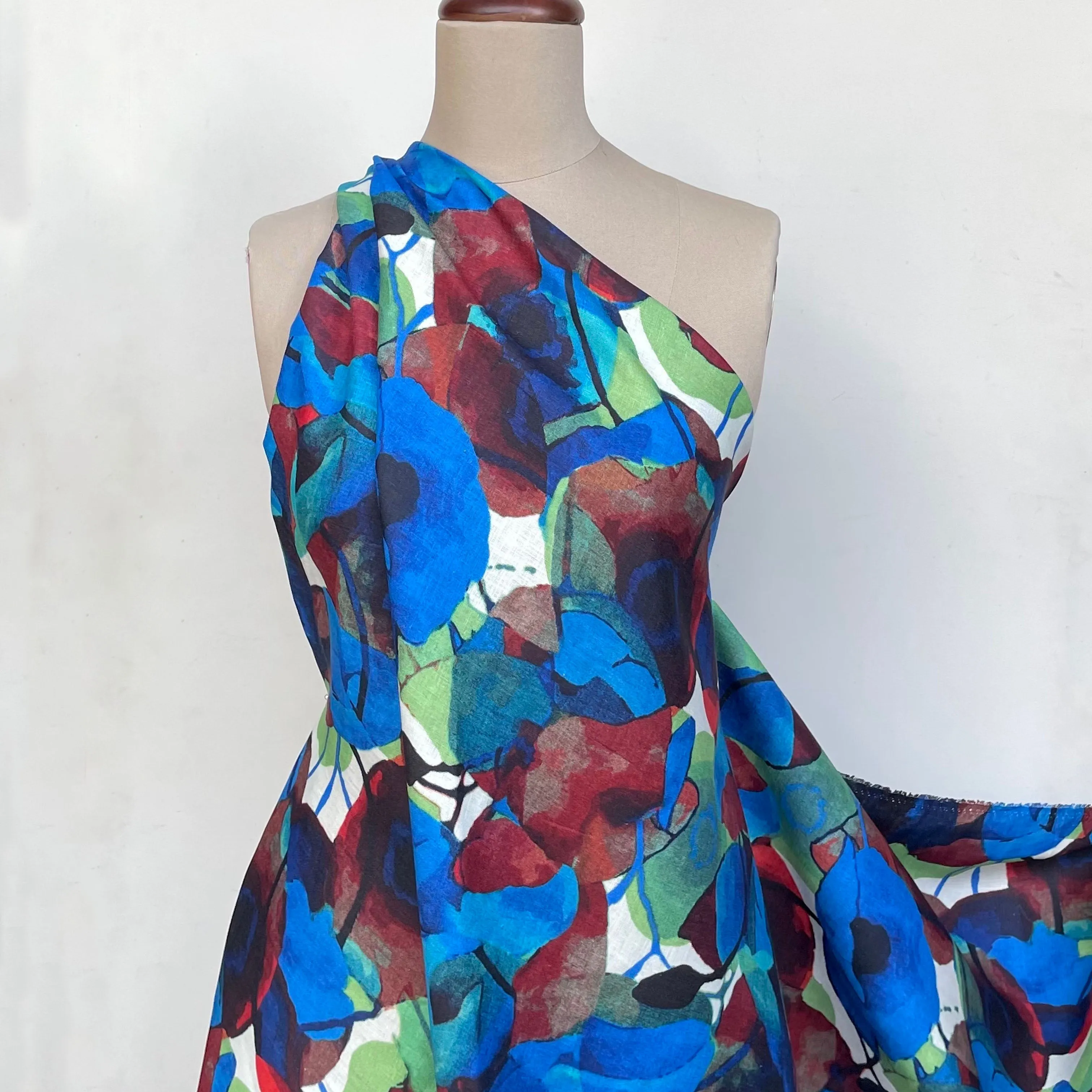 Blue Season Printed Linen