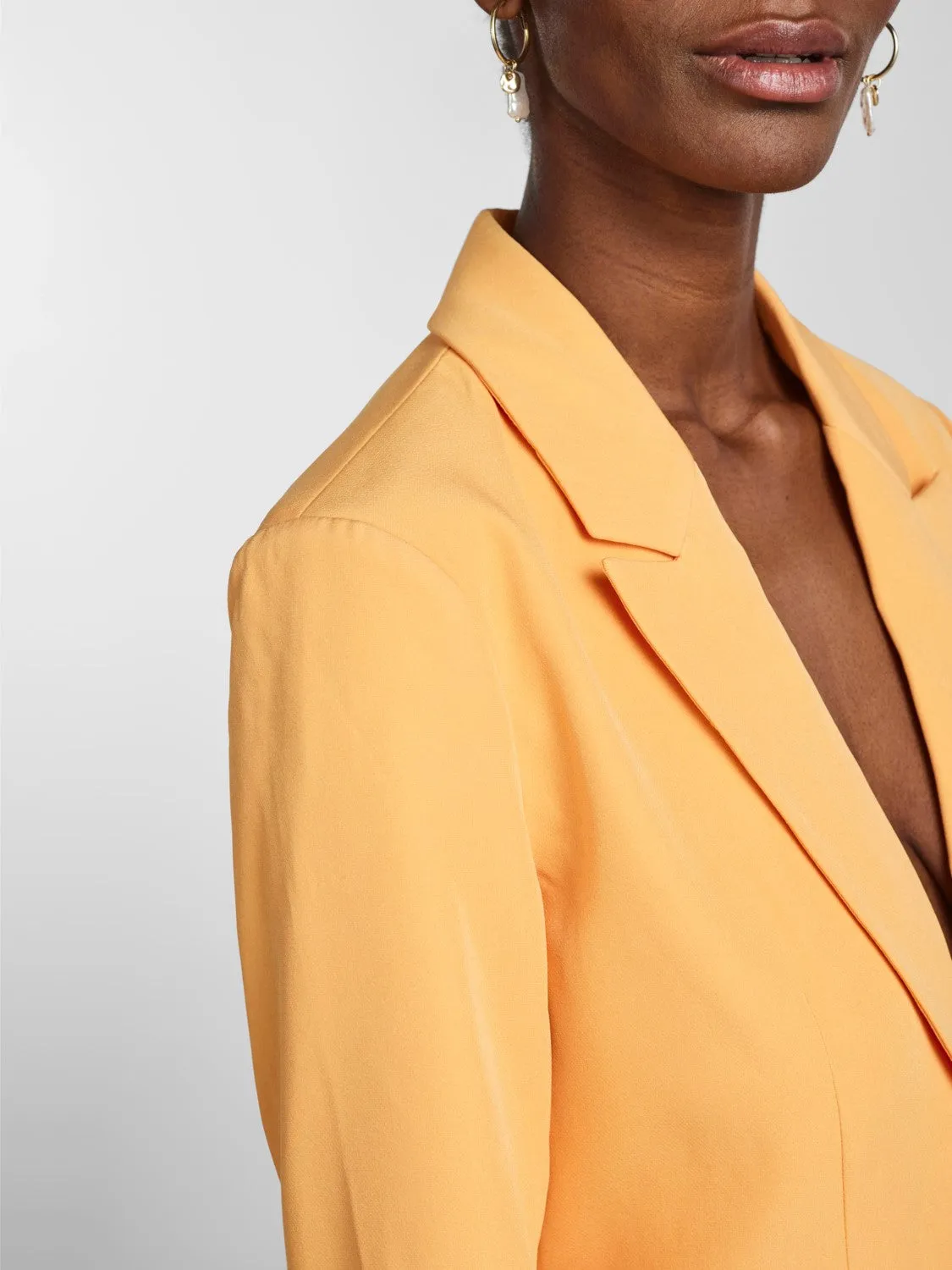 BLURRIS BLAZER MOCK ORANGE - YAS