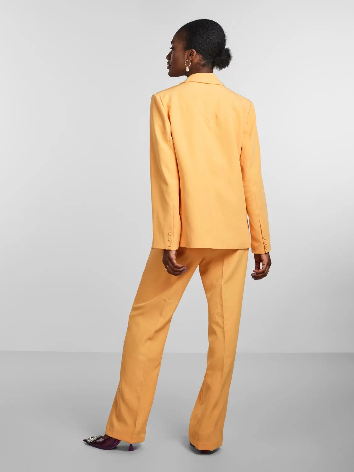 BLURRIS BLAZER MOCK ORANGE - YAS