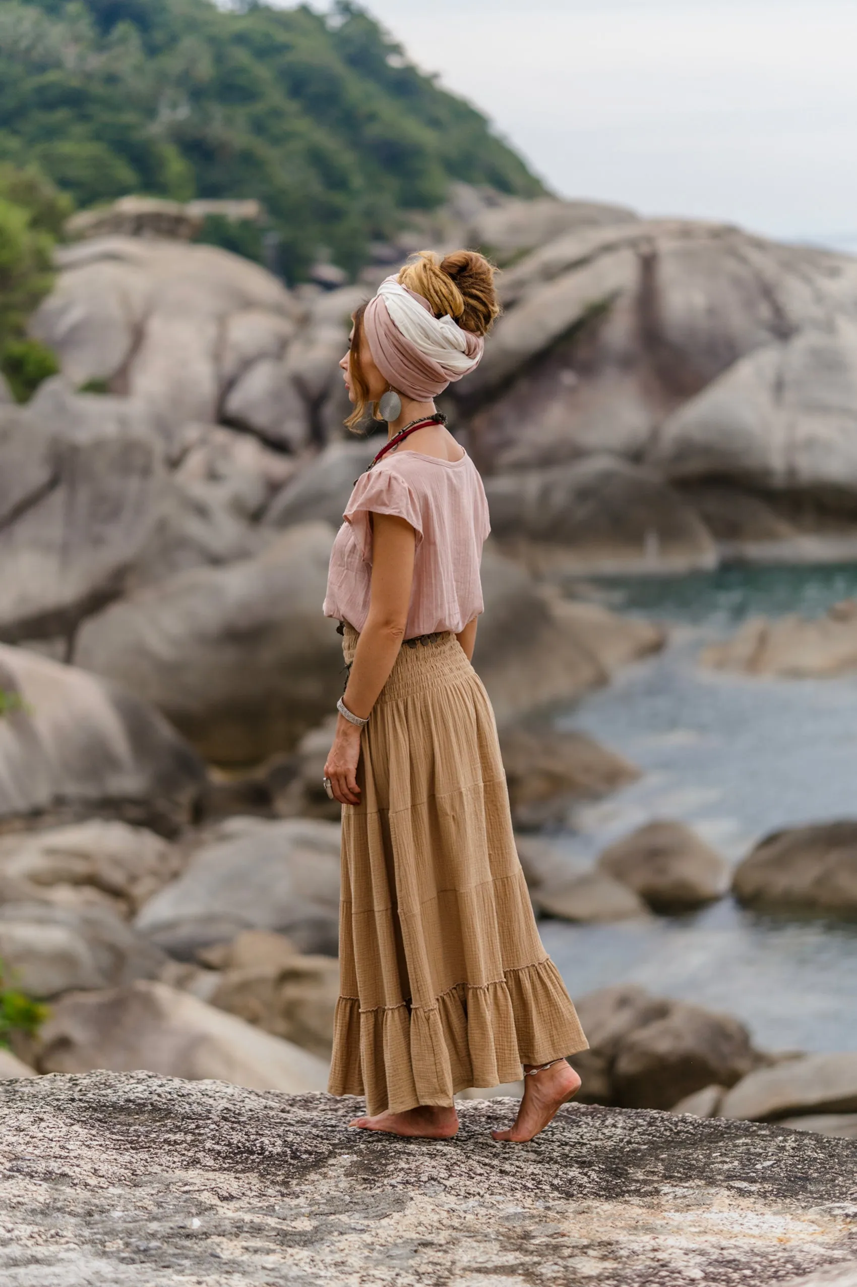 Cap Crop Top Sina Desert Rose