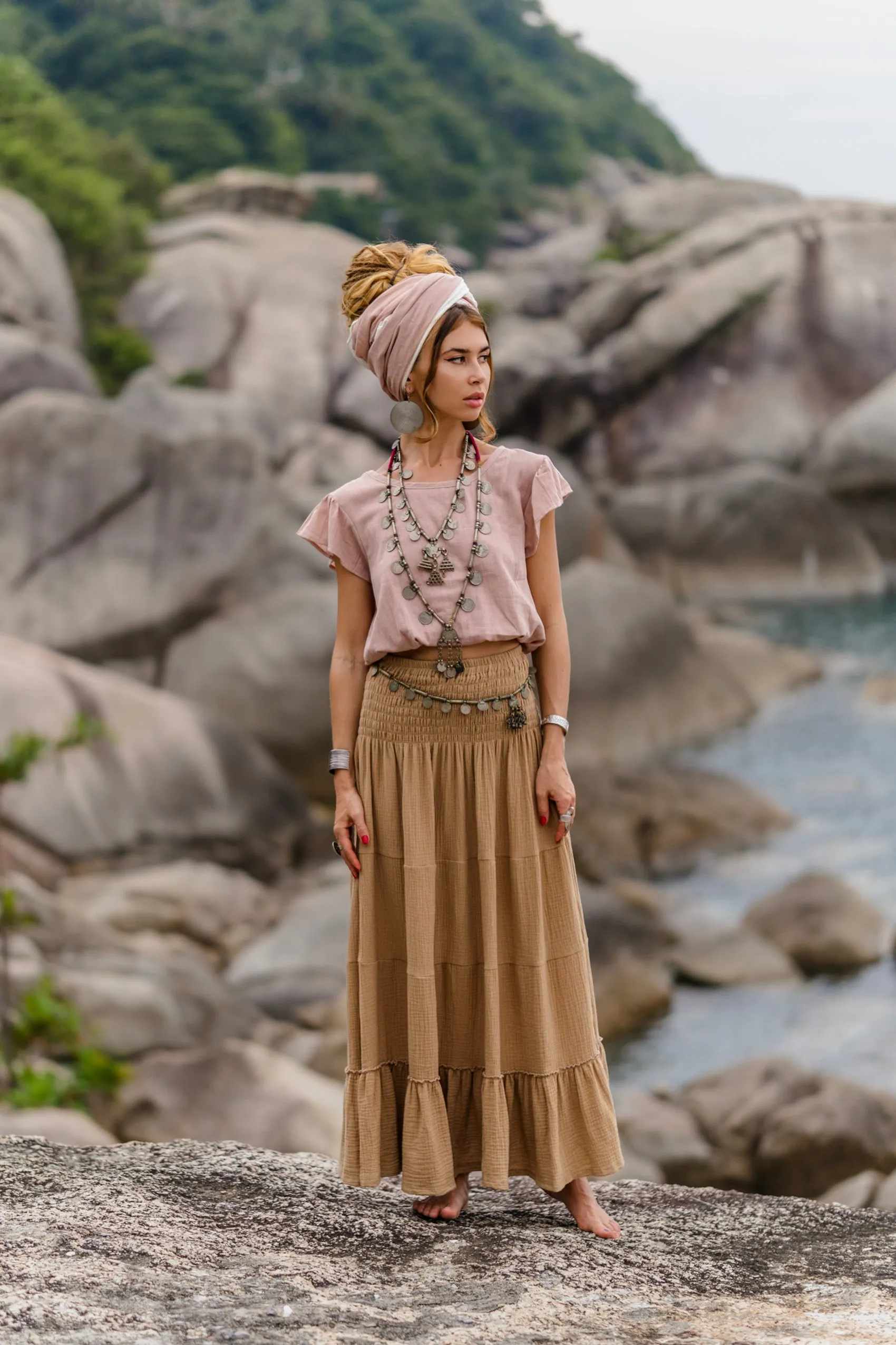 Cap Crop Top Sina Desert Rose