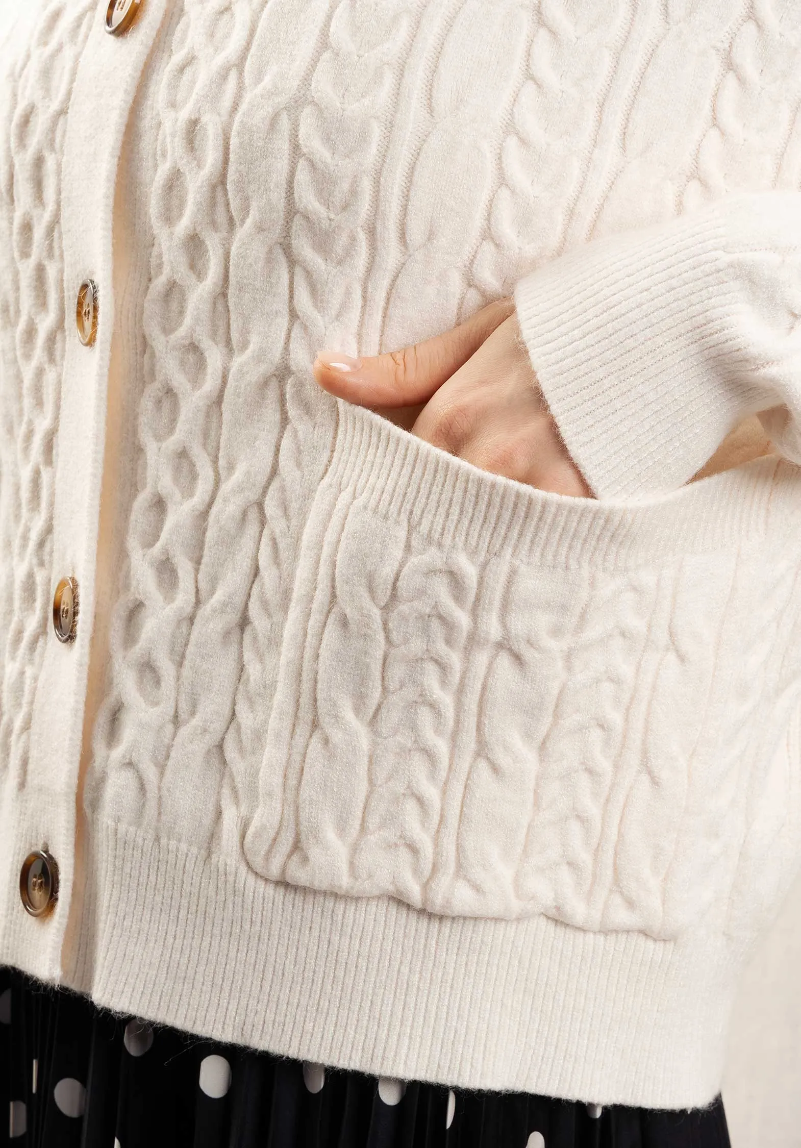 Cardigan 97537 Sonia Ecru