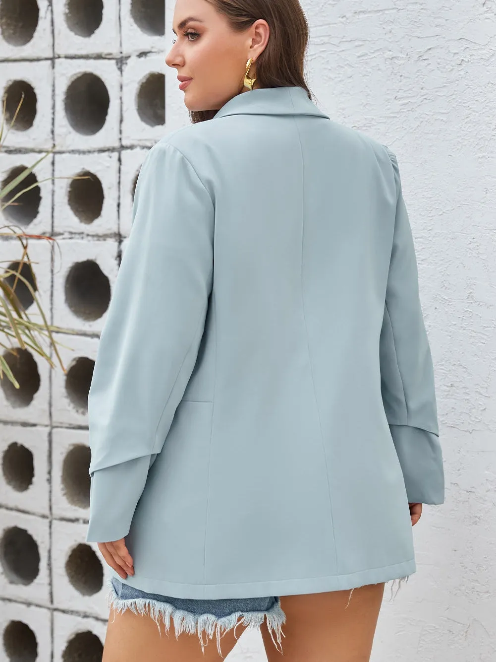 Casual Plus Size Blazer Jacket
