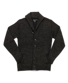 Charcoal Grey Shawl Collar Cardigan