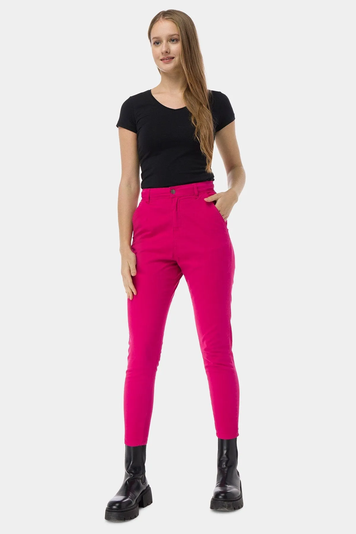 Chinos Trouser For Women - Pink