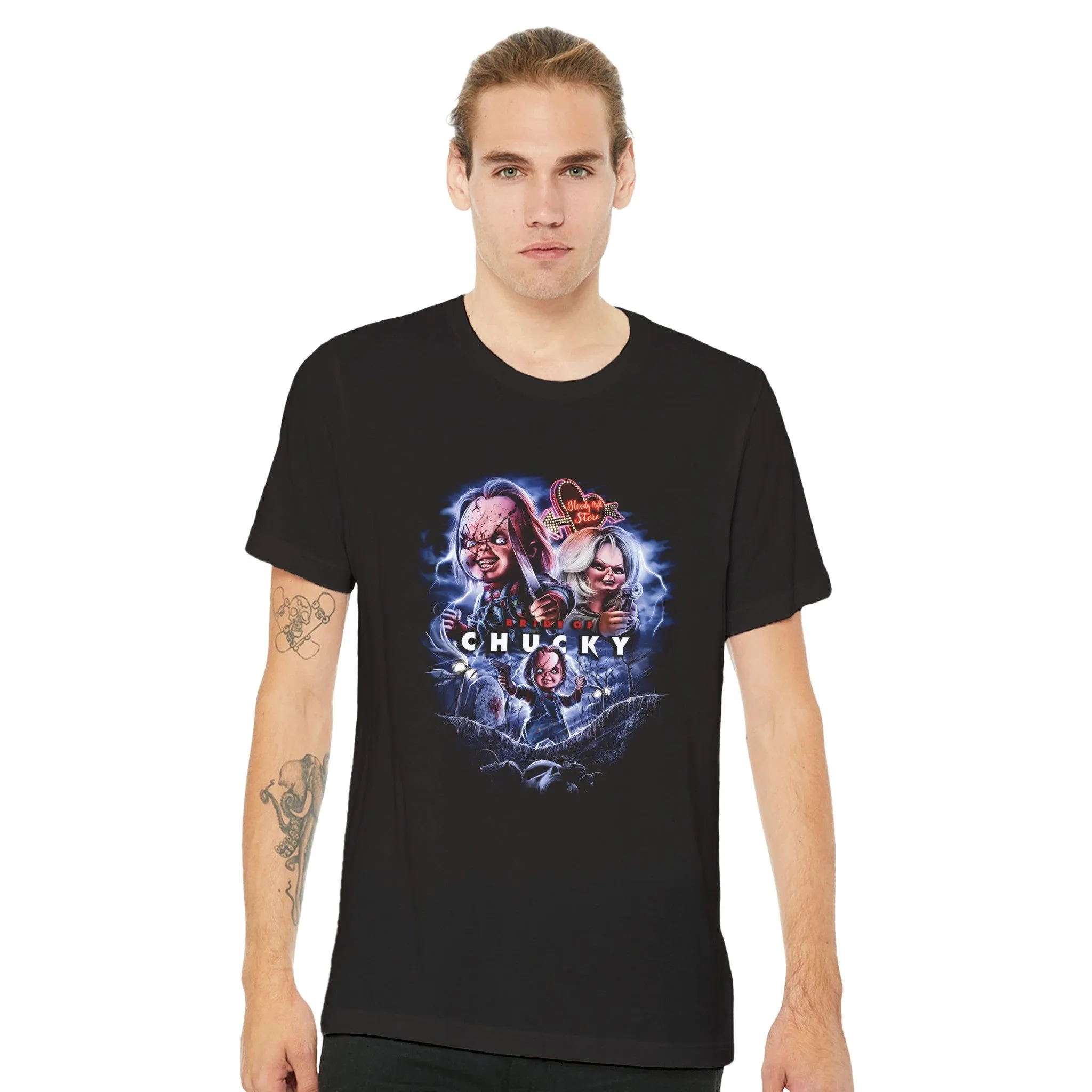 Chucky T-shirt - Chucky Bride of Artwork - Premium Unisex T-shirt