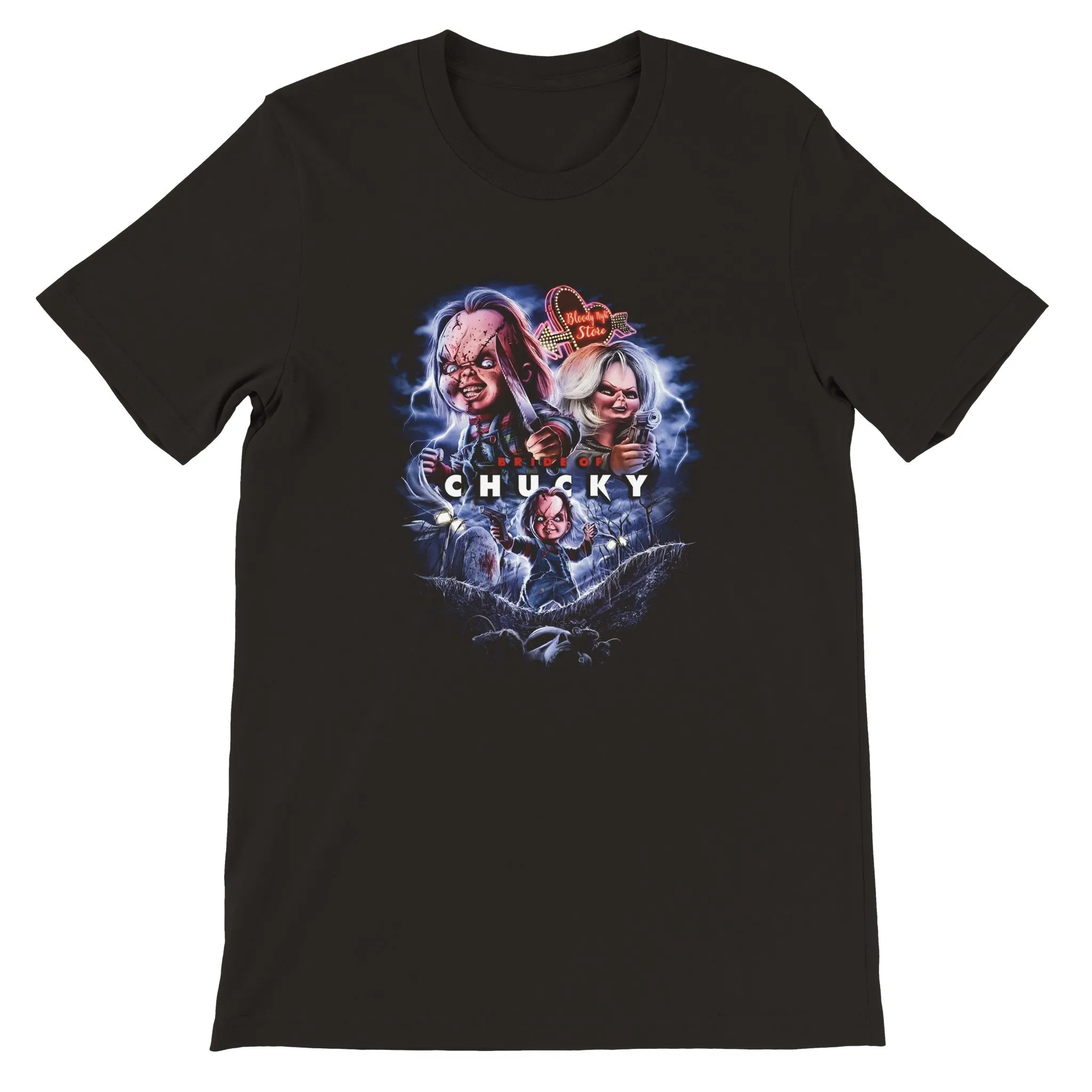 Chucky T-shirt - Chucky Bride of Artwork - Premium Unisex T-shirt