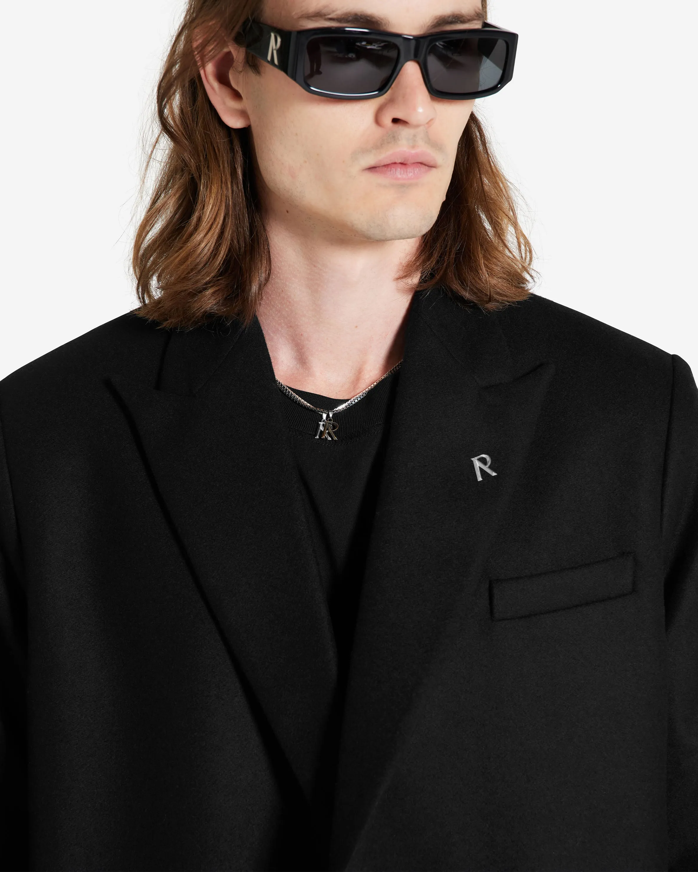 Double Breasted Blazer - Jet Black