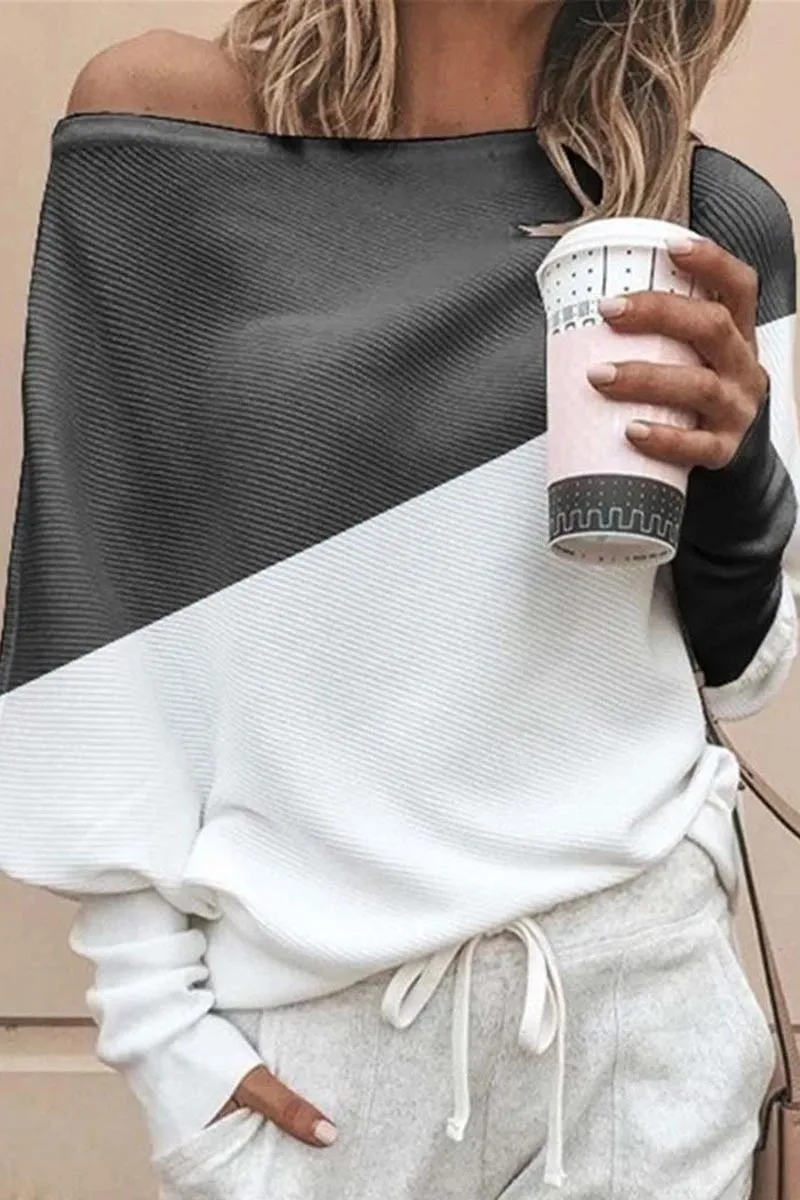 Dunnmall Casual Comfy Off Shoulder Top
