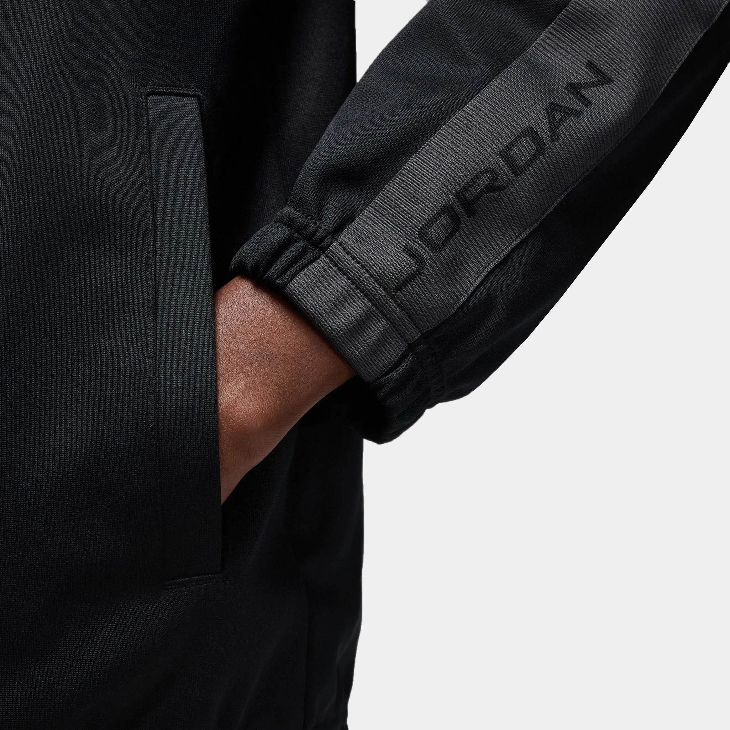Essentials Zip Up Track Mens Jacket (Black/Anthracite)