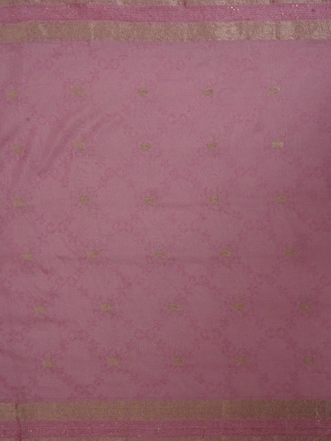 Festive Silk Blend Off White Zari Woven Dress Material With Dupatta