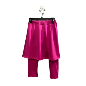 Girls Modest Swim Skirt, Skirted Leggings, Girls Modest Swimwear, Tzniut Swim Skirt, Islamic Girls Burkini, Pink Skirt & Leggings, Sz S-XXL