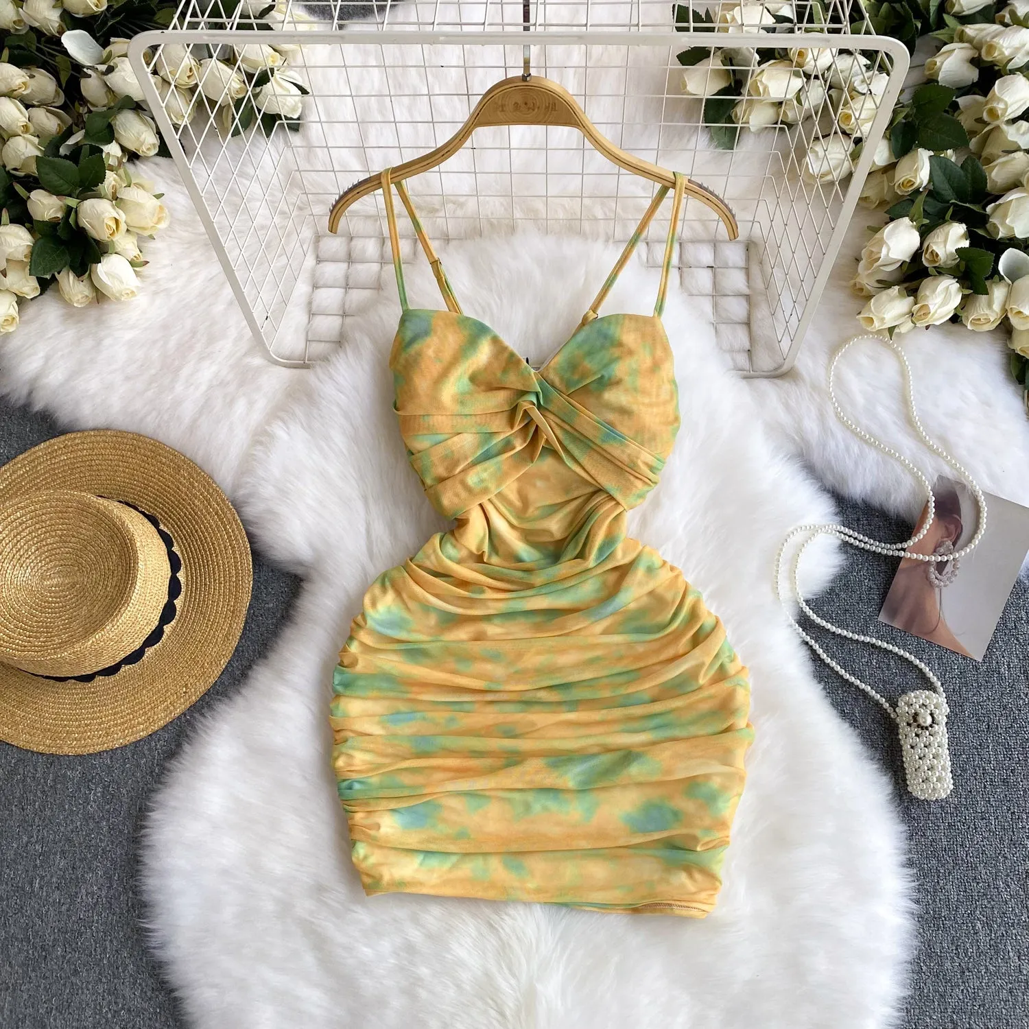 Hottie Pleated Floral Slip Dress