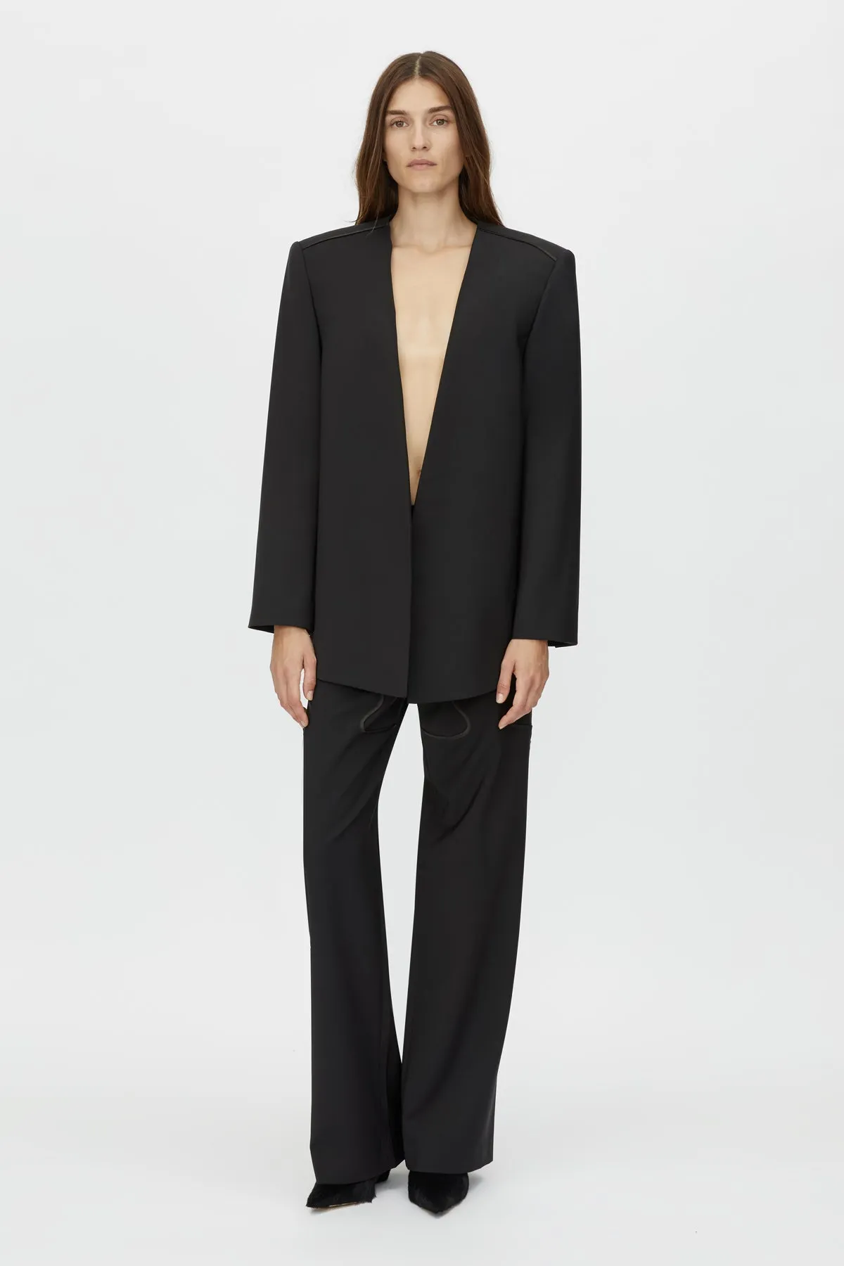 Houston Collarless Blazer