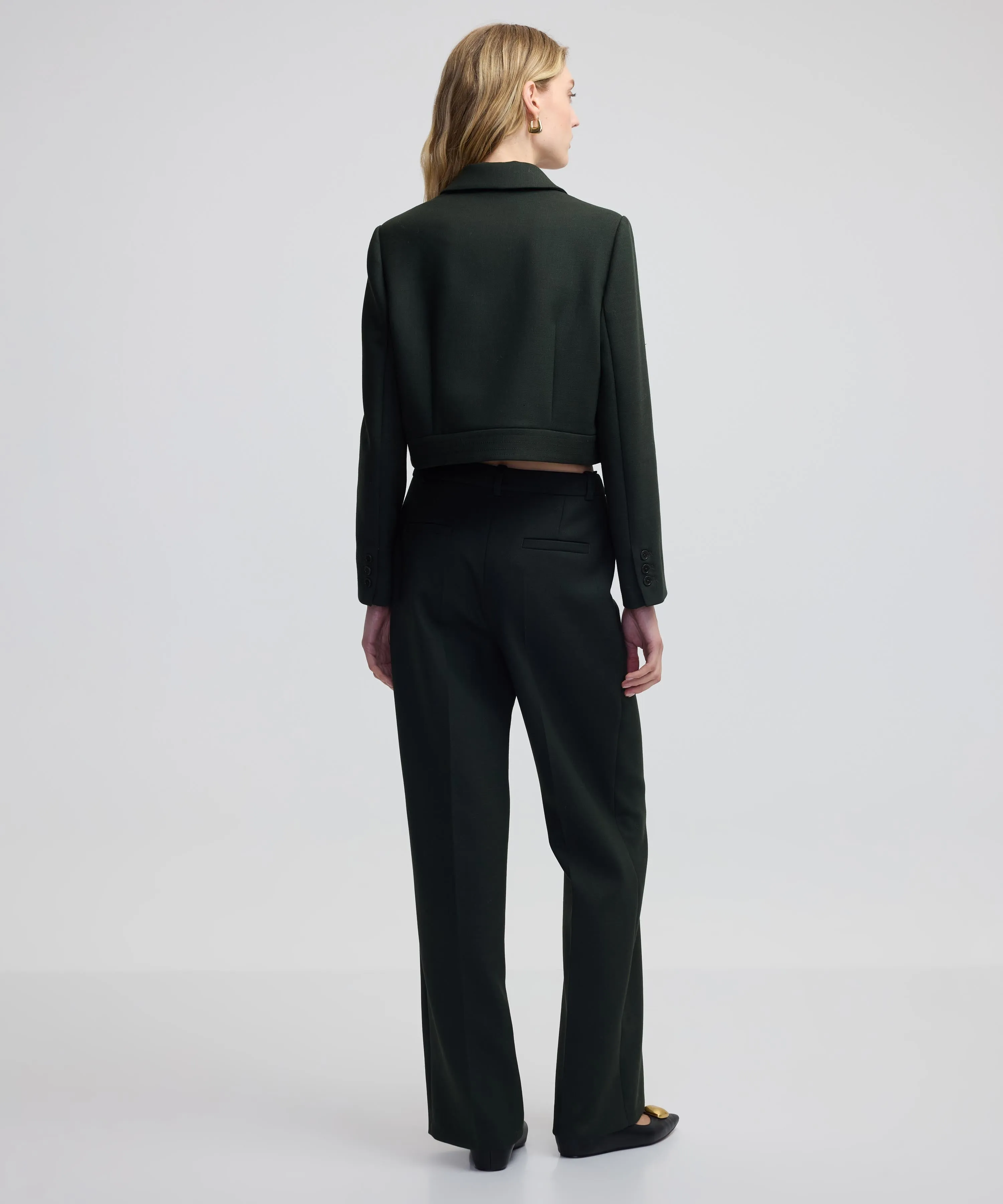 Ipekyol Belted Blazer Green