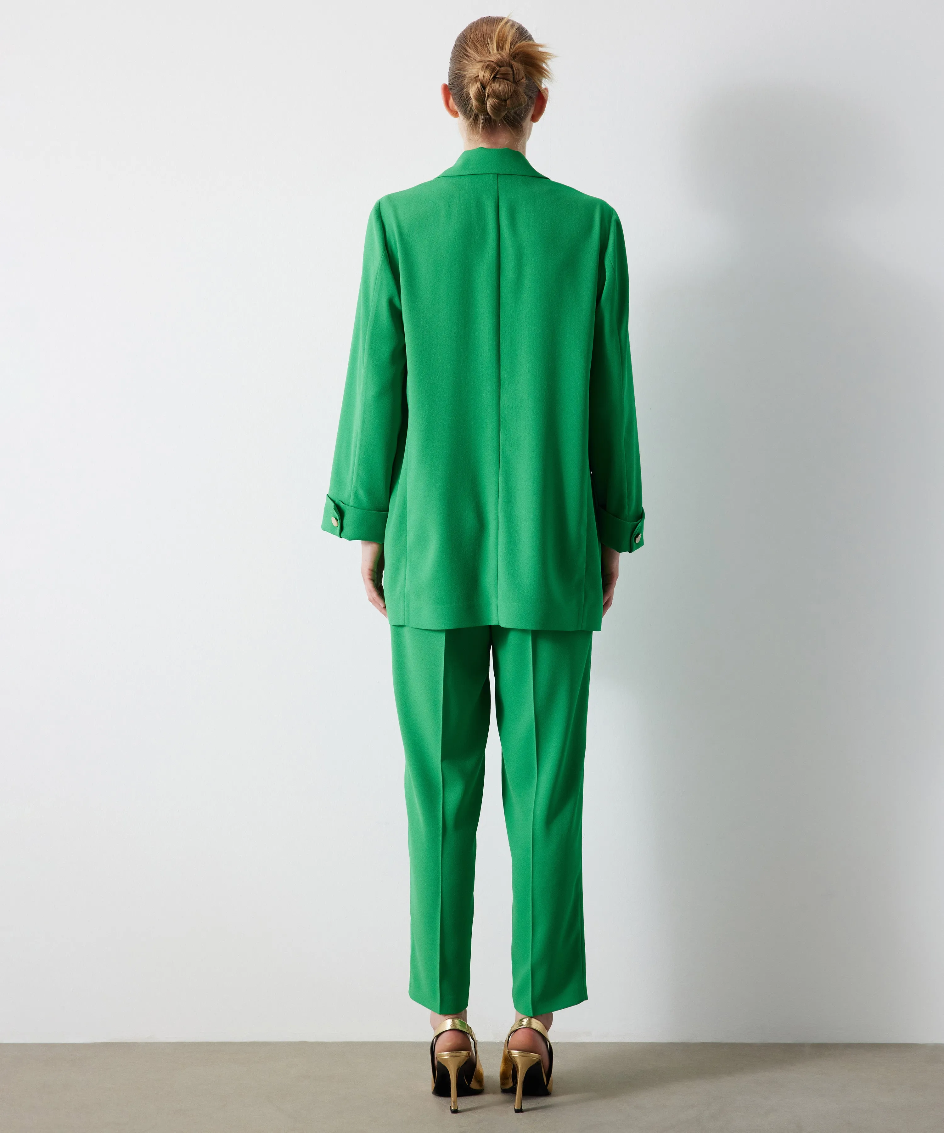 Ipekyol Long Sleeve Flowy Blazer Green
