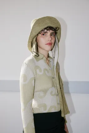 Izumi cardigan - pistachio/cream