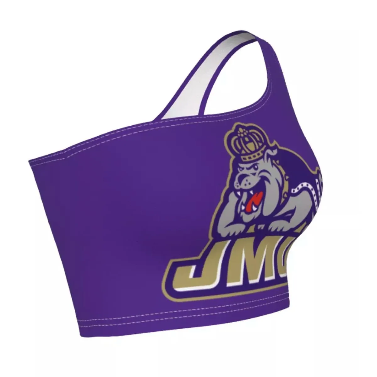 JMU Purple One Shoulder Top