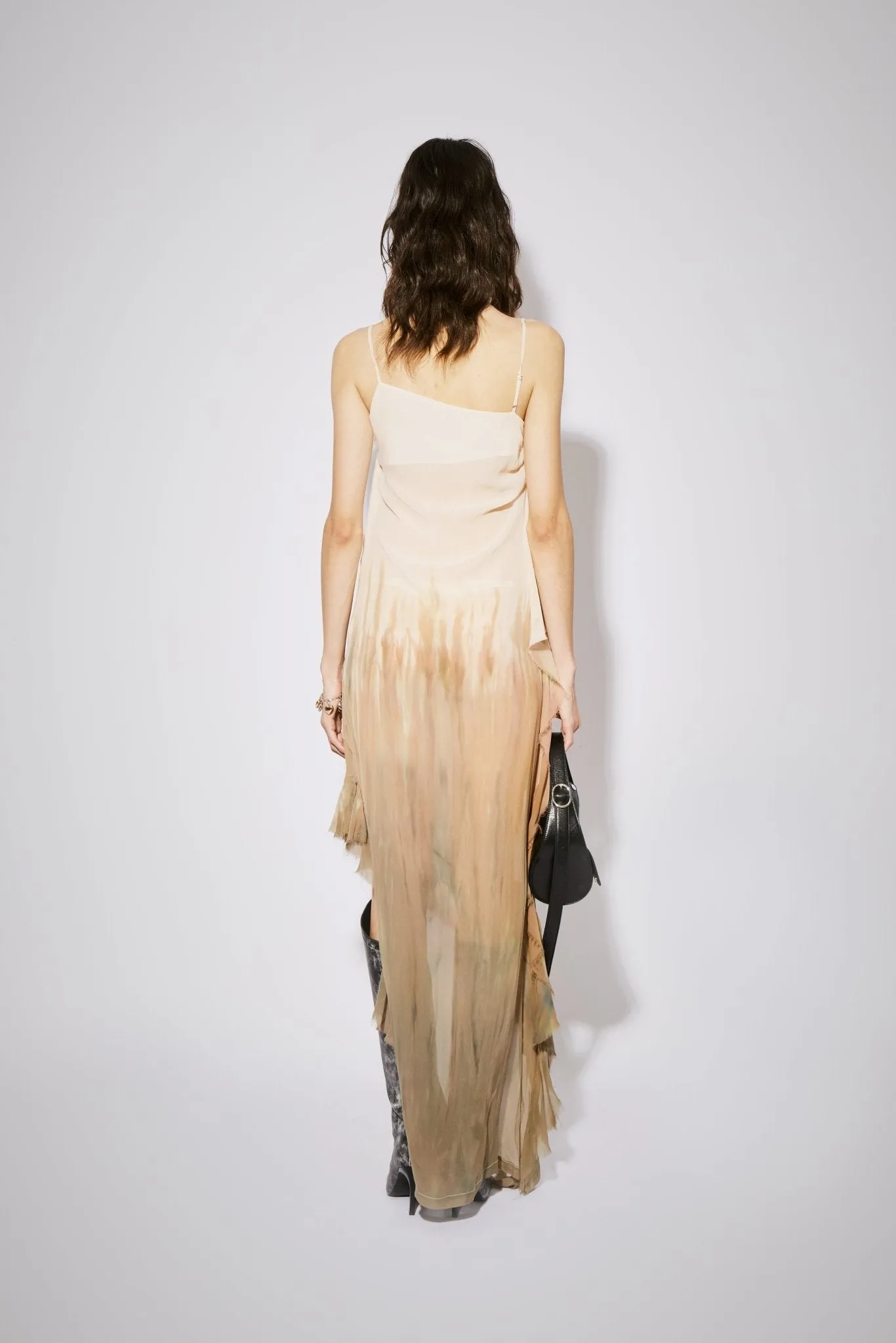 Layered Ruffle Slip Dress