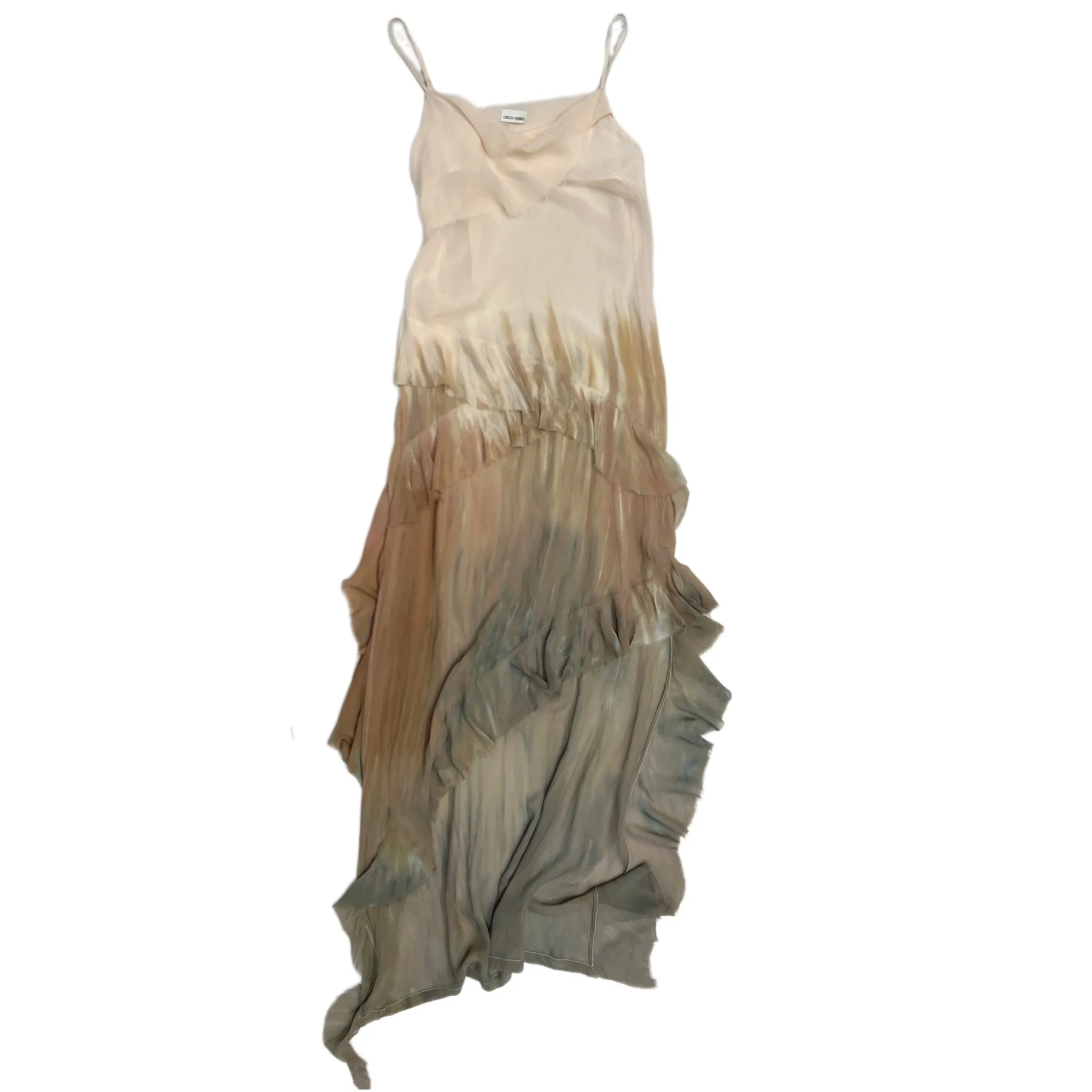 Layered Ruffle Slip Dress