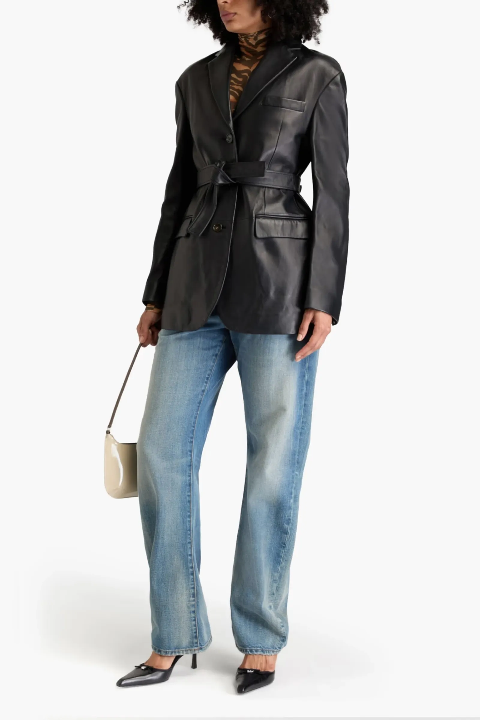 Leather Blazer
