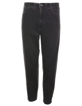 Lee High Waist Black Denim Trousers - W26 L27