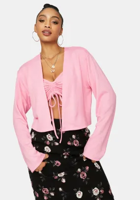 Make 'Em Blush Cardigan Set