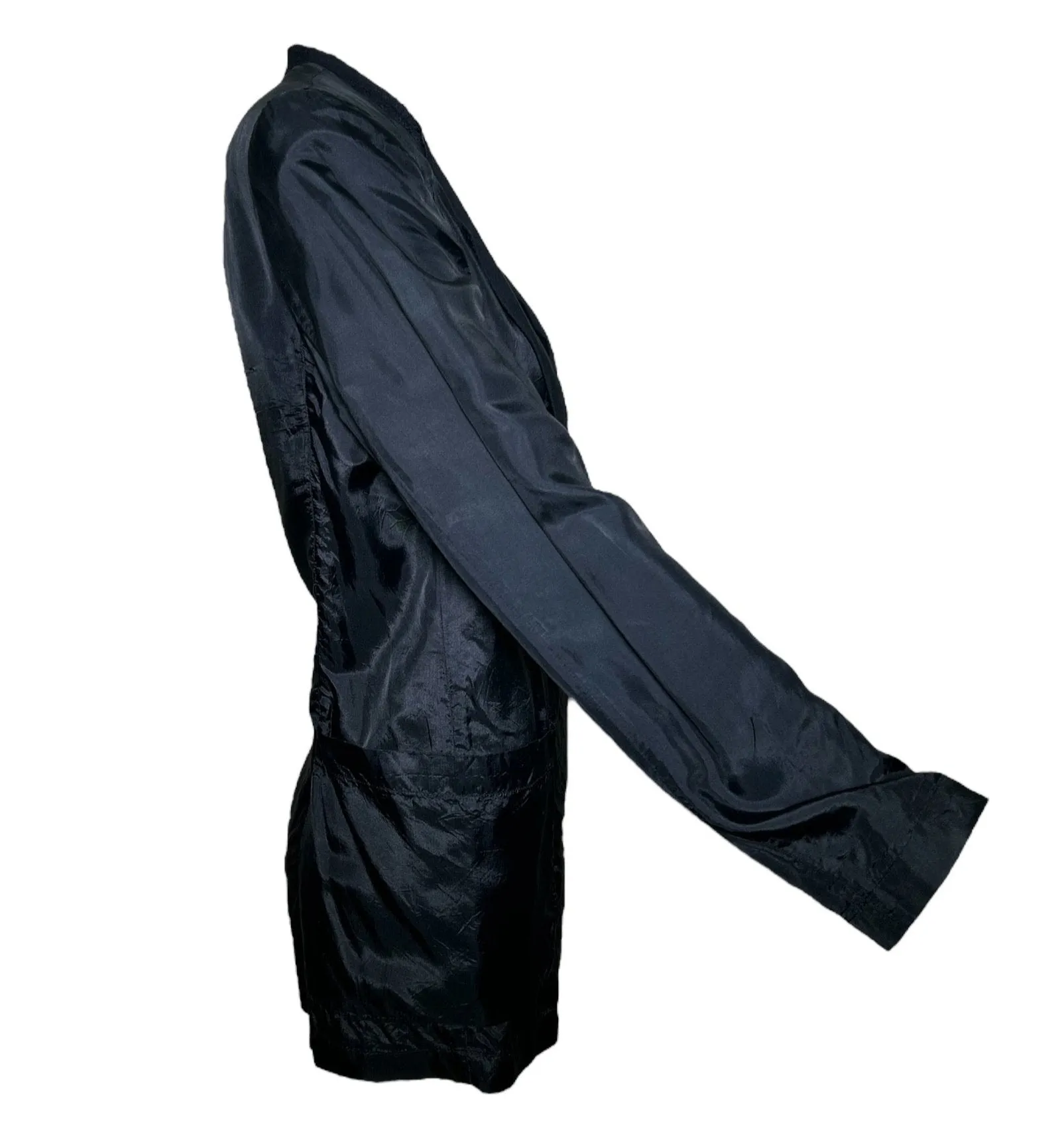 Martin Margiela 90's Deconstructed Black Acetate Blazer