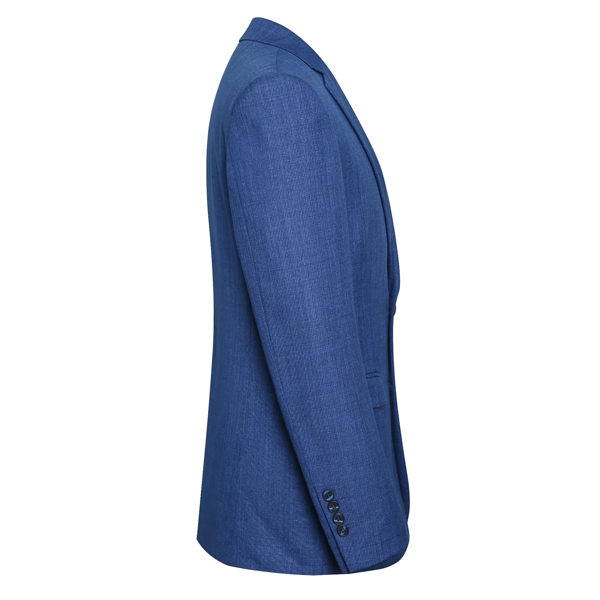 Men’s Casual Slim Fit Blue Suit – Modern Single-Breasted Blazer