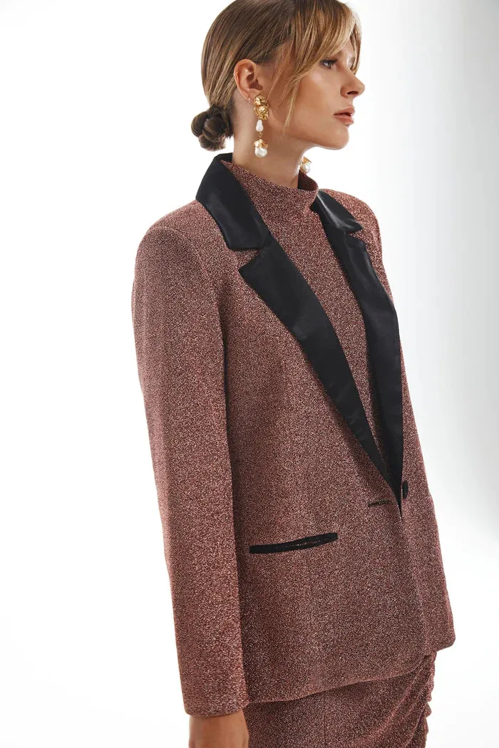 Metallic Copper Blazer