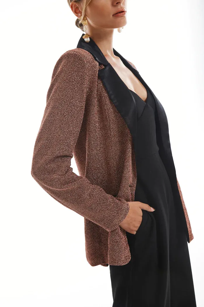 Metallic Copper Blazer