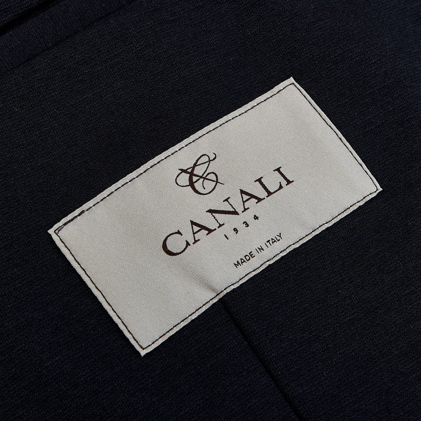 Navy Cotton Jersey Unconstructed Blazer