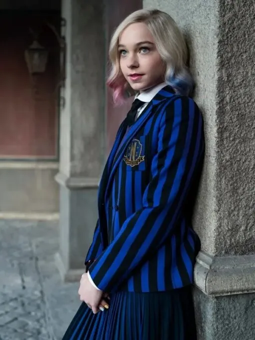 Netflix Movie Wednesday Enid Sinclair Blue Blazer